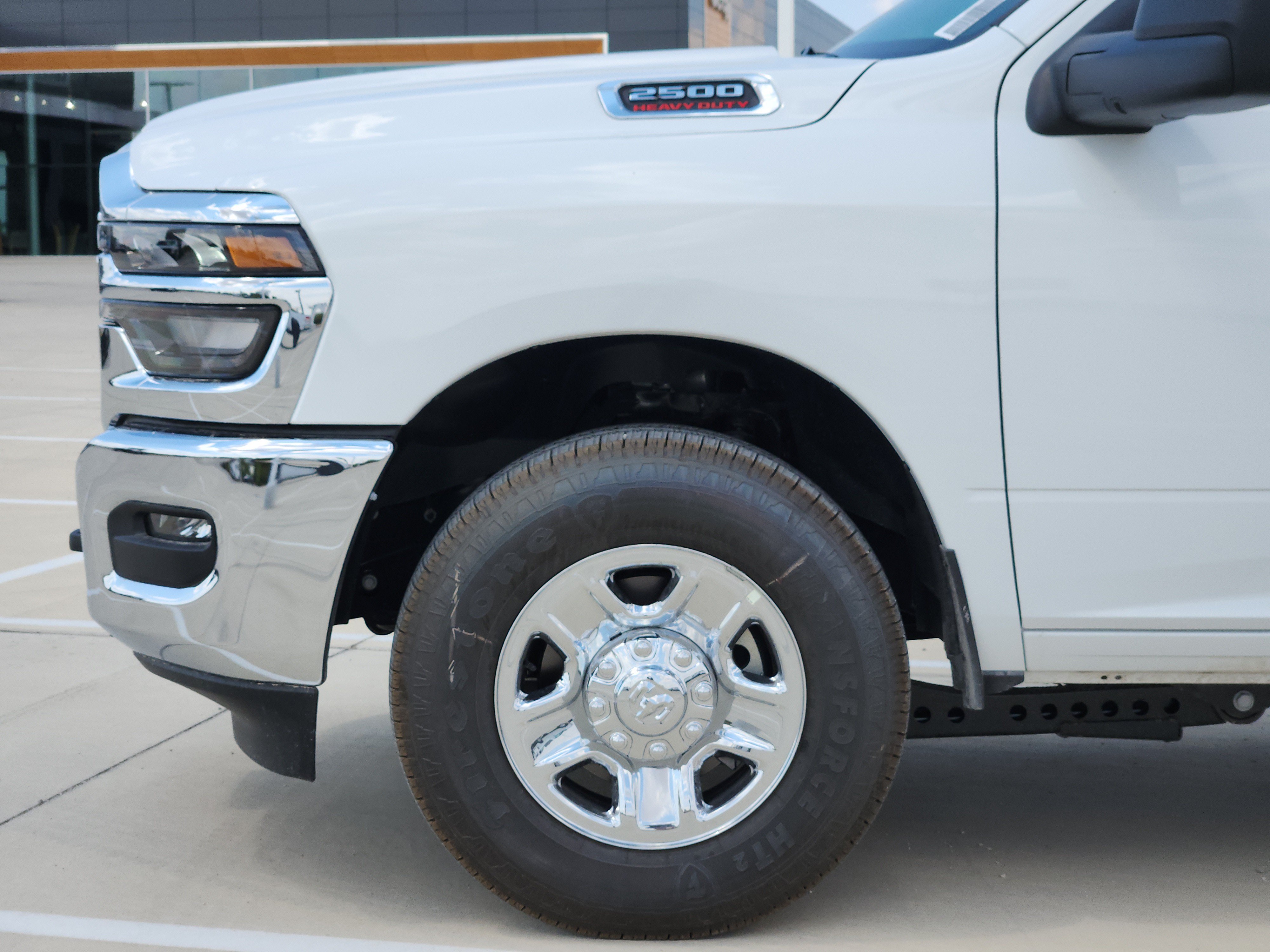 New 2026 Bright White Clear-Coat Exterior Paint RAM Tradesman Crew Cab 4x2 8