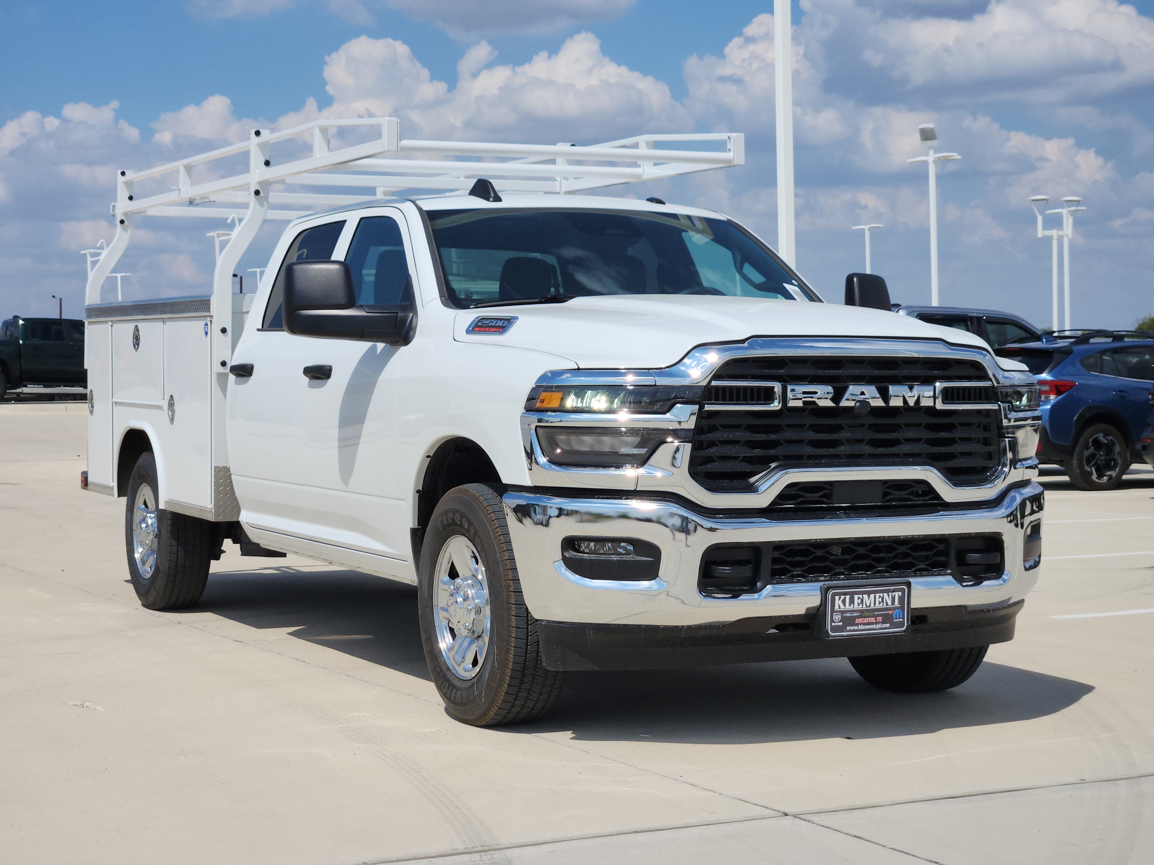 New 2026 Bright White Clear-Coat Exterior Paint RAM Tradesman Crew Cab 4x2 8