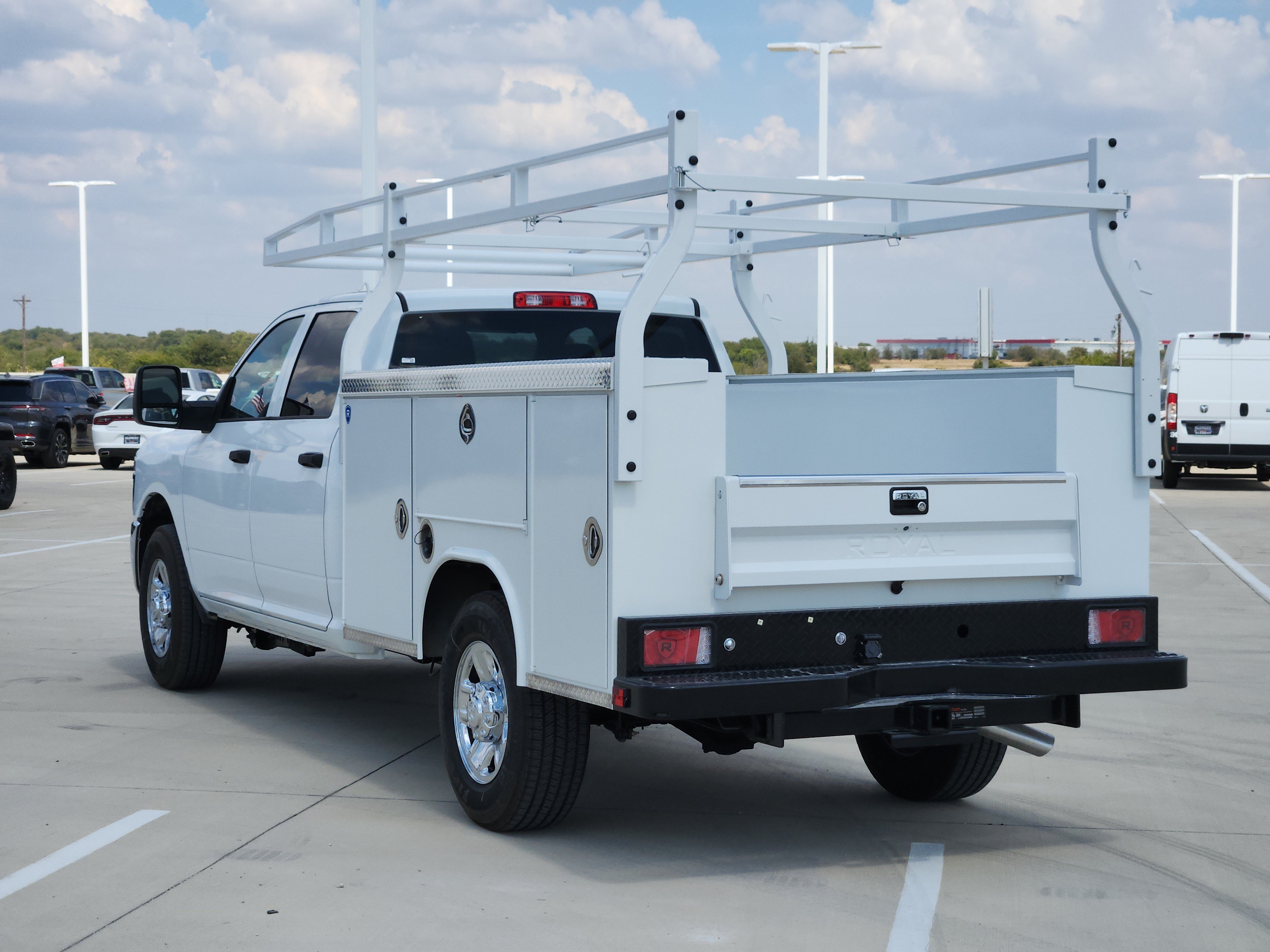 New 2026 Bright White Clear-Coat Exterior Paint RAM Tradesman Crew Cab 4x2 8