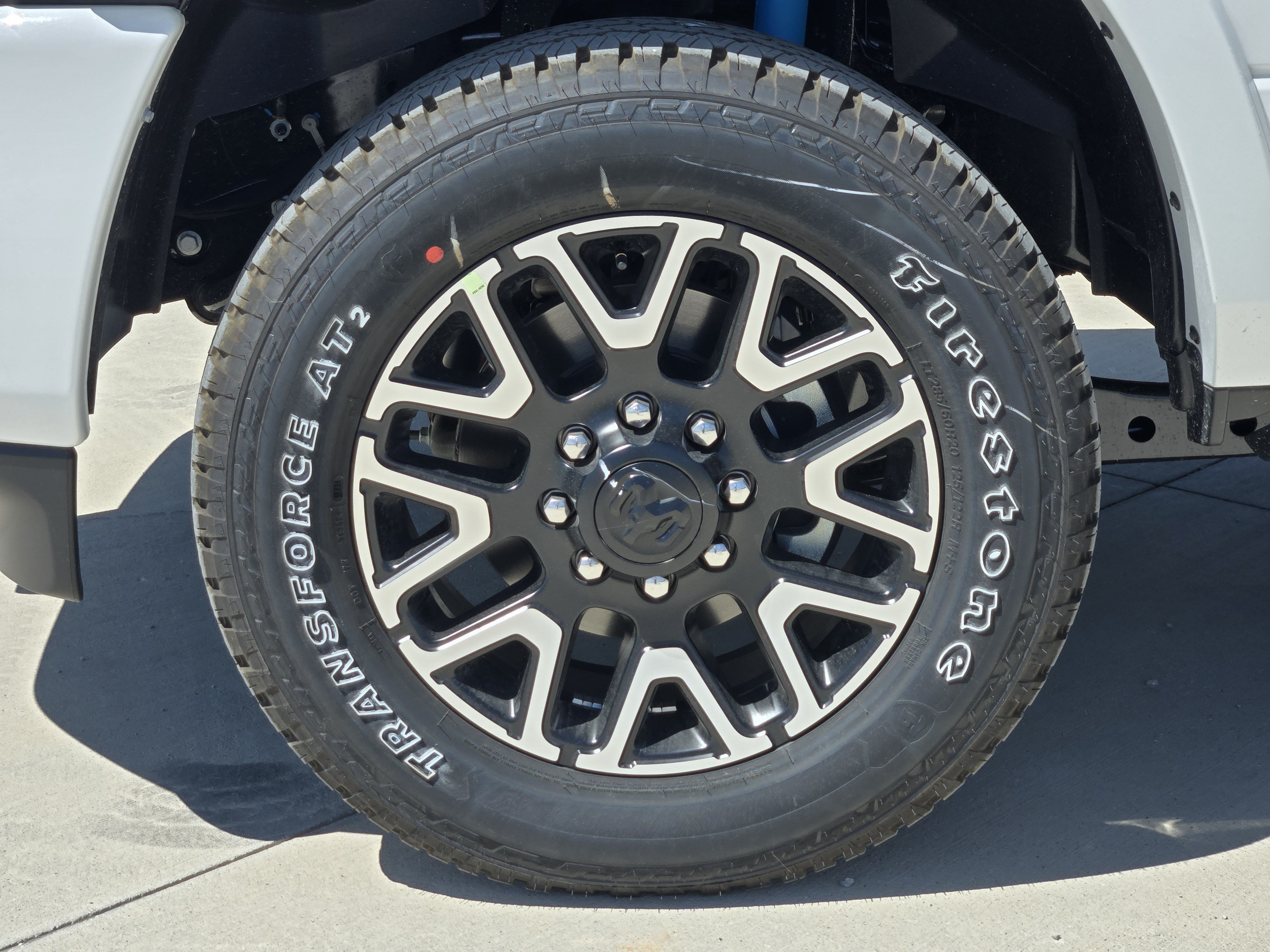 New 2026 Bright White Clear-Coat Exterior Paint RAM Limited Longhorn Mega Cab 4x4 8