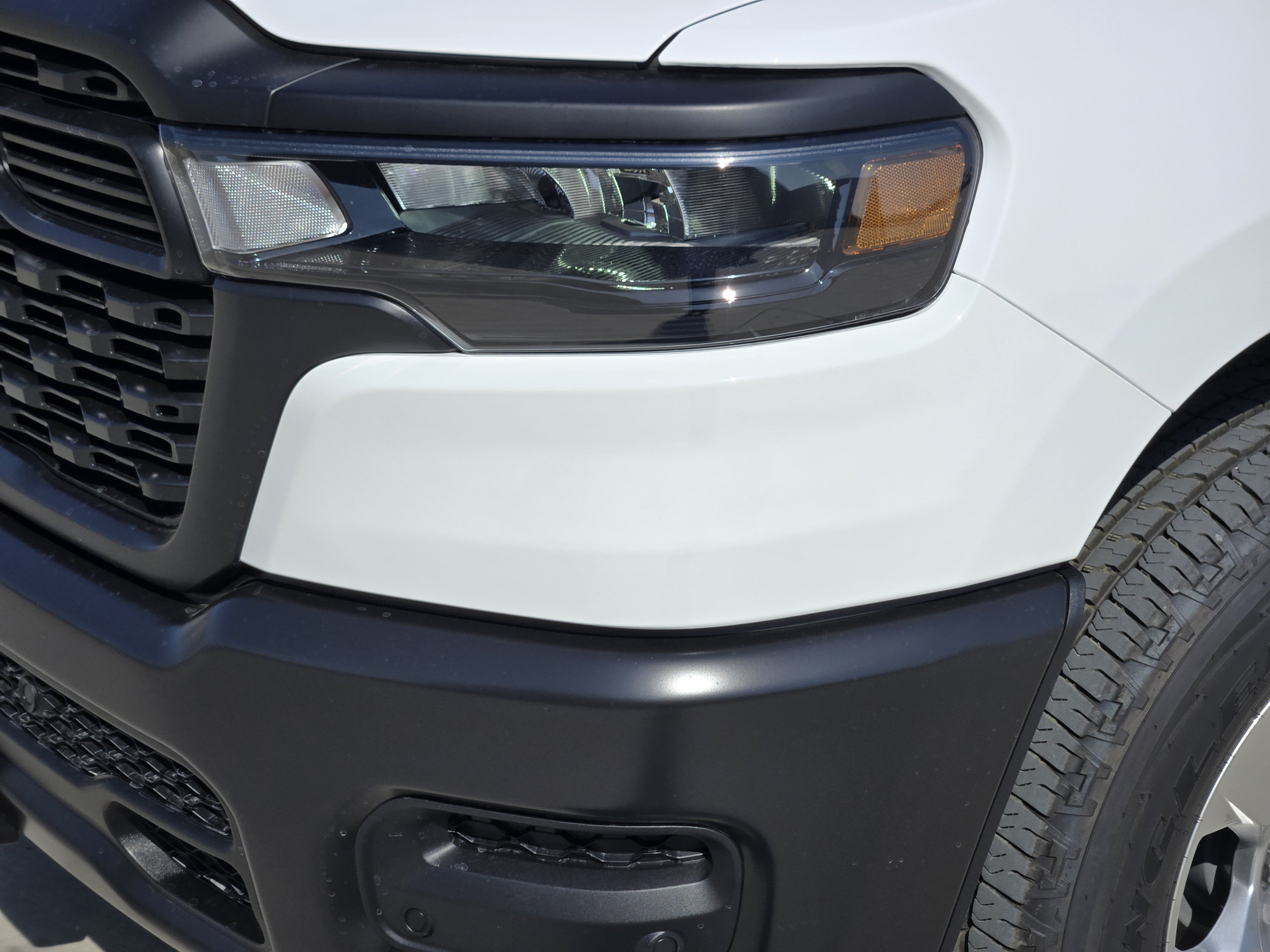 New 2026 Bright White Clear-Coat Exterior Paint RAM Tradesman Quad Cab 4x4 6