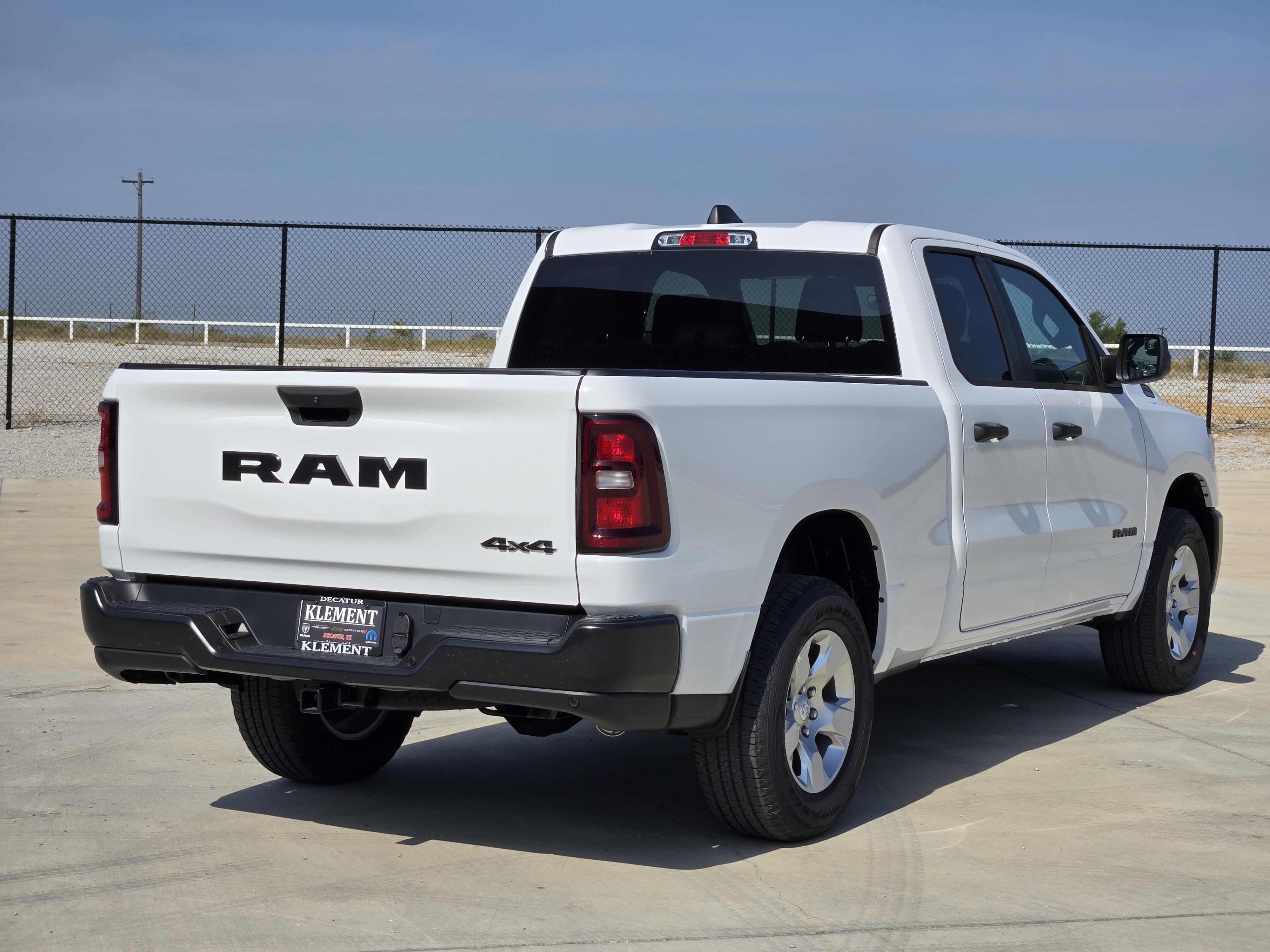 New 2026 Bright White Clear-Coat Exterior Paint RAM Tradesman Quad Cab 4x4 6