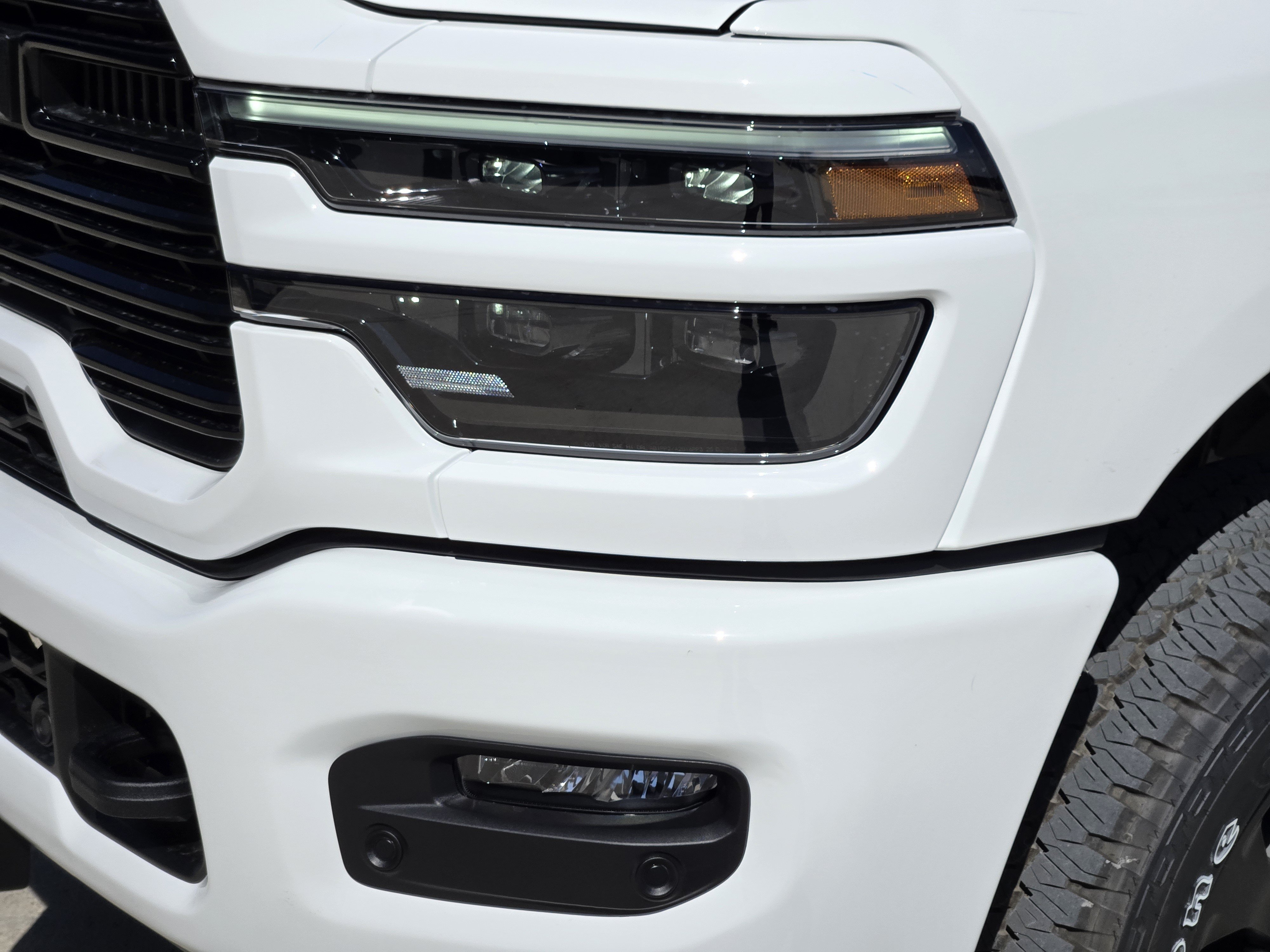 New 2026 Bright White Clear-Coat Exterior Paint RAM Laramie Crew Cab 4x4 6