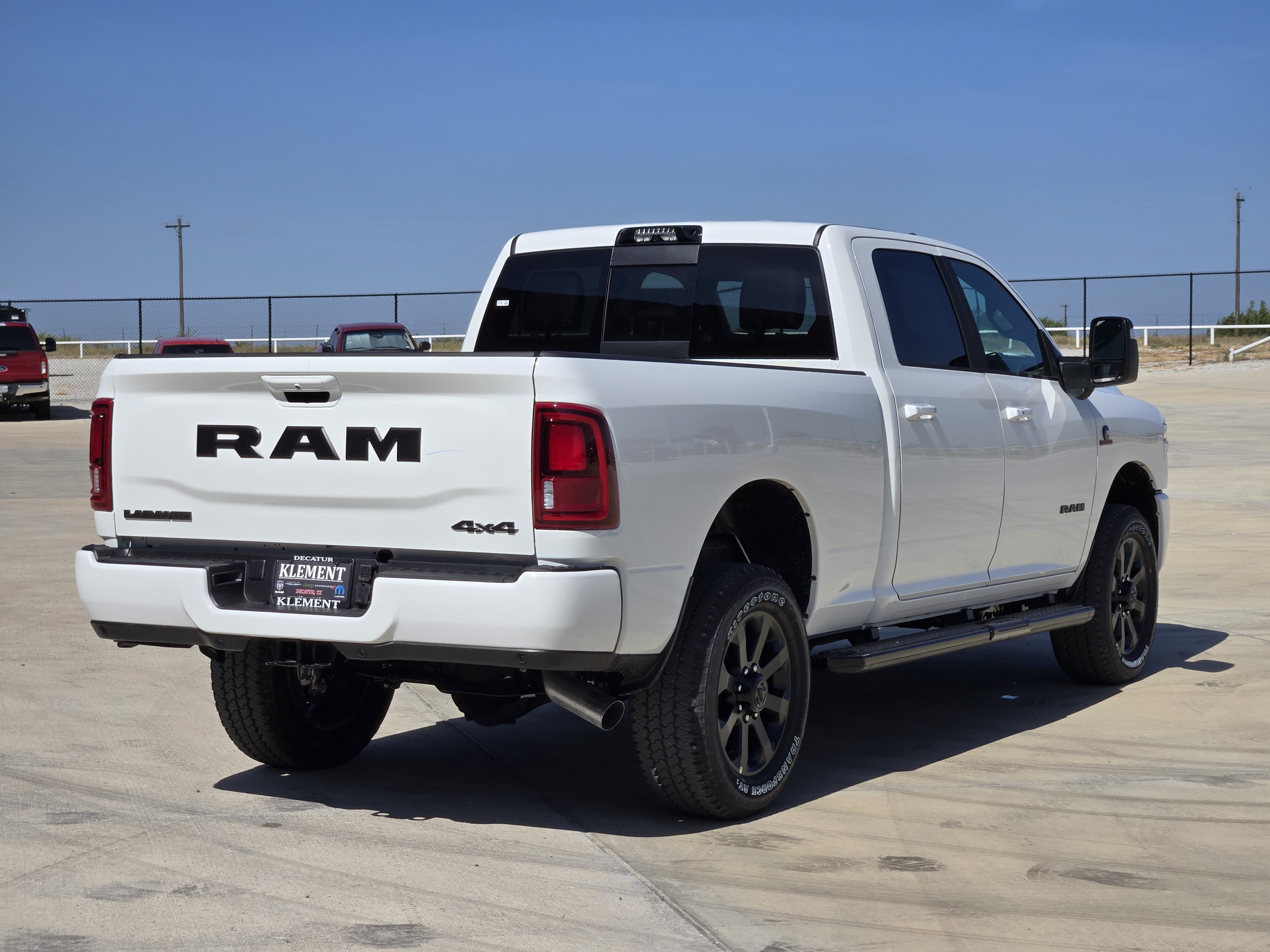 New 2026 Bright White Clear-Coat Exterior Paint RAM Laramie Crew Cab 4x4 6