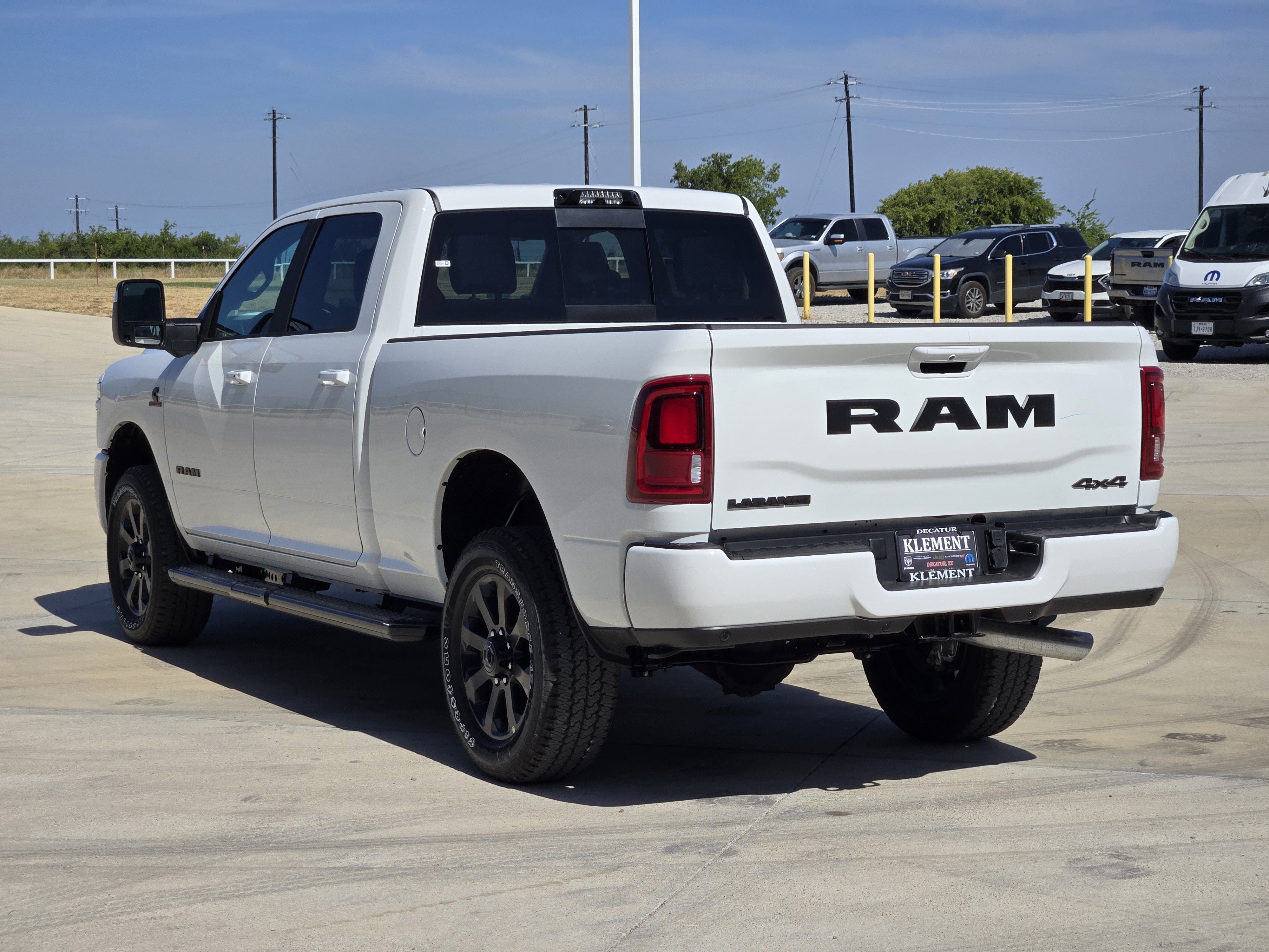 New 2026 Bright White Clear-Coat Exterior Paint RAM Laramie Crew Cab 4x4 6