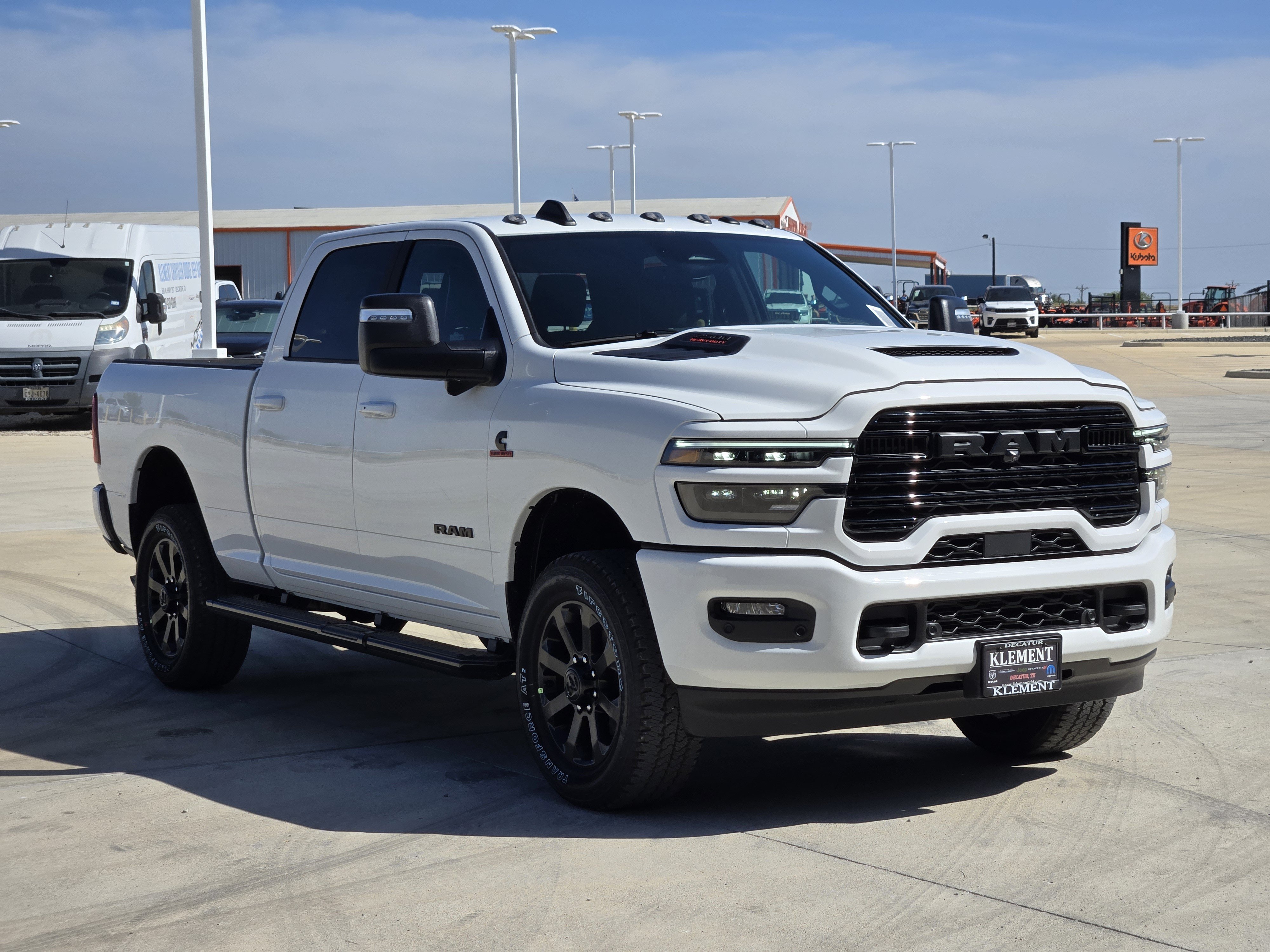 New 2026 Bright White Clear-Coat Exterior Paint RAM Laramie Crew Cab 4x4 6