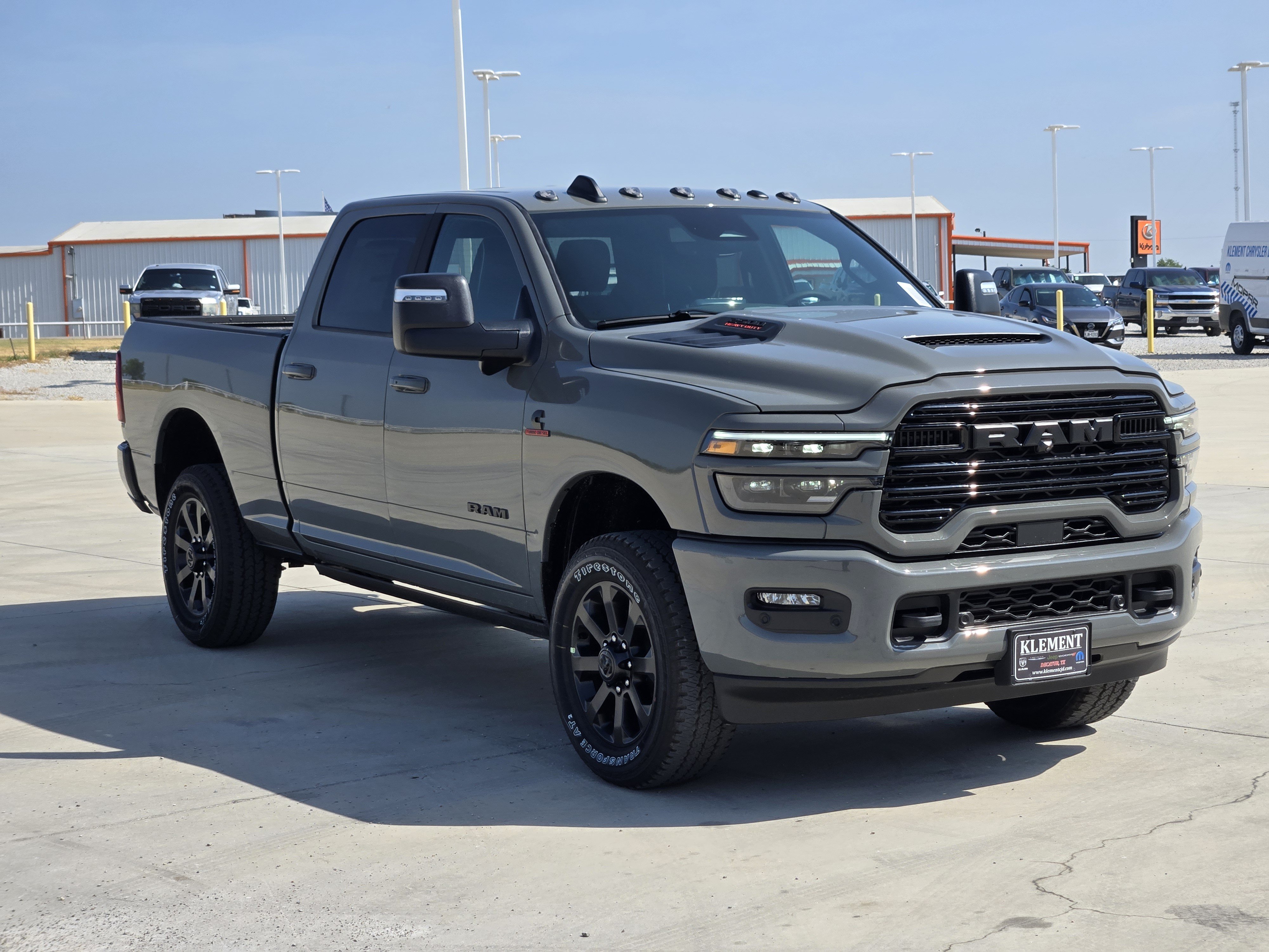 New 2026 Ceramic Gray Clear-Coat Exterior Paint RAM Laramie Crew Cab 4x4 6