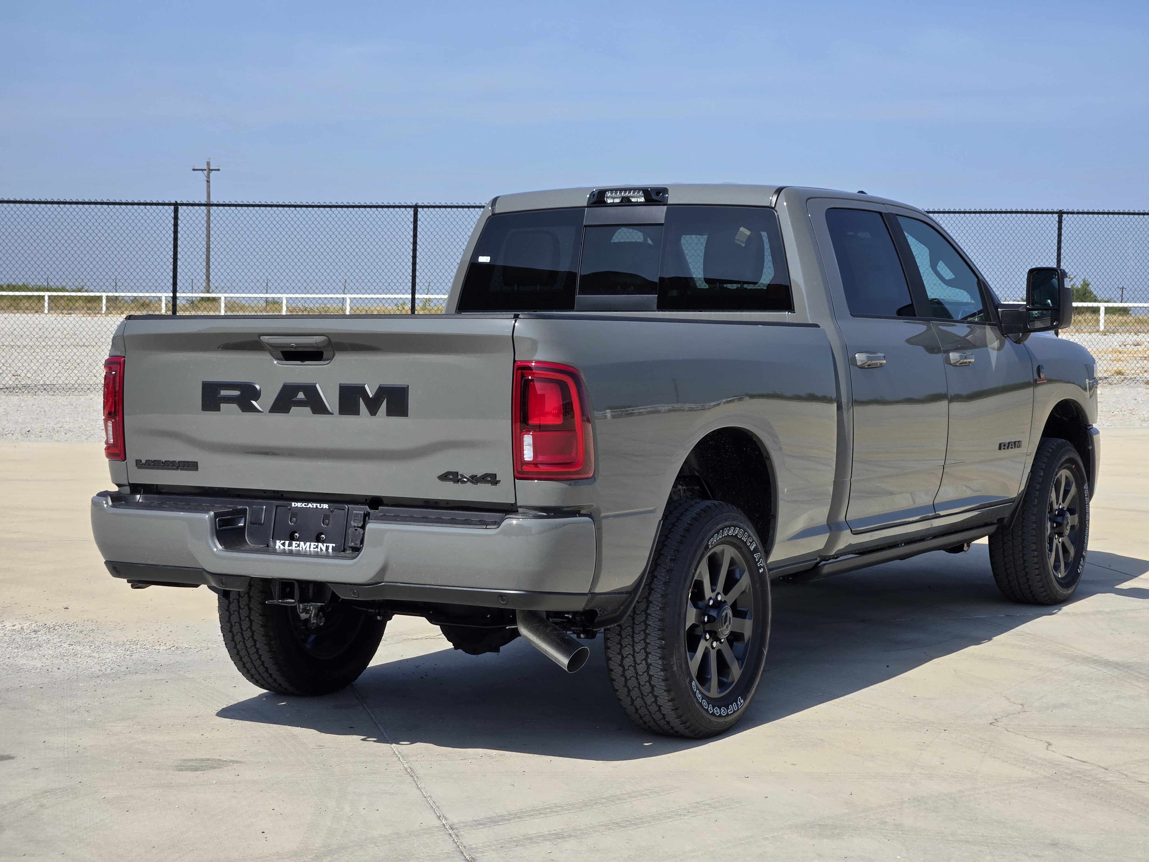 New 2026 Ceramic Gray Clear-Coat Exterior Paint RAM Laramie Crew Cab 4x4 6
