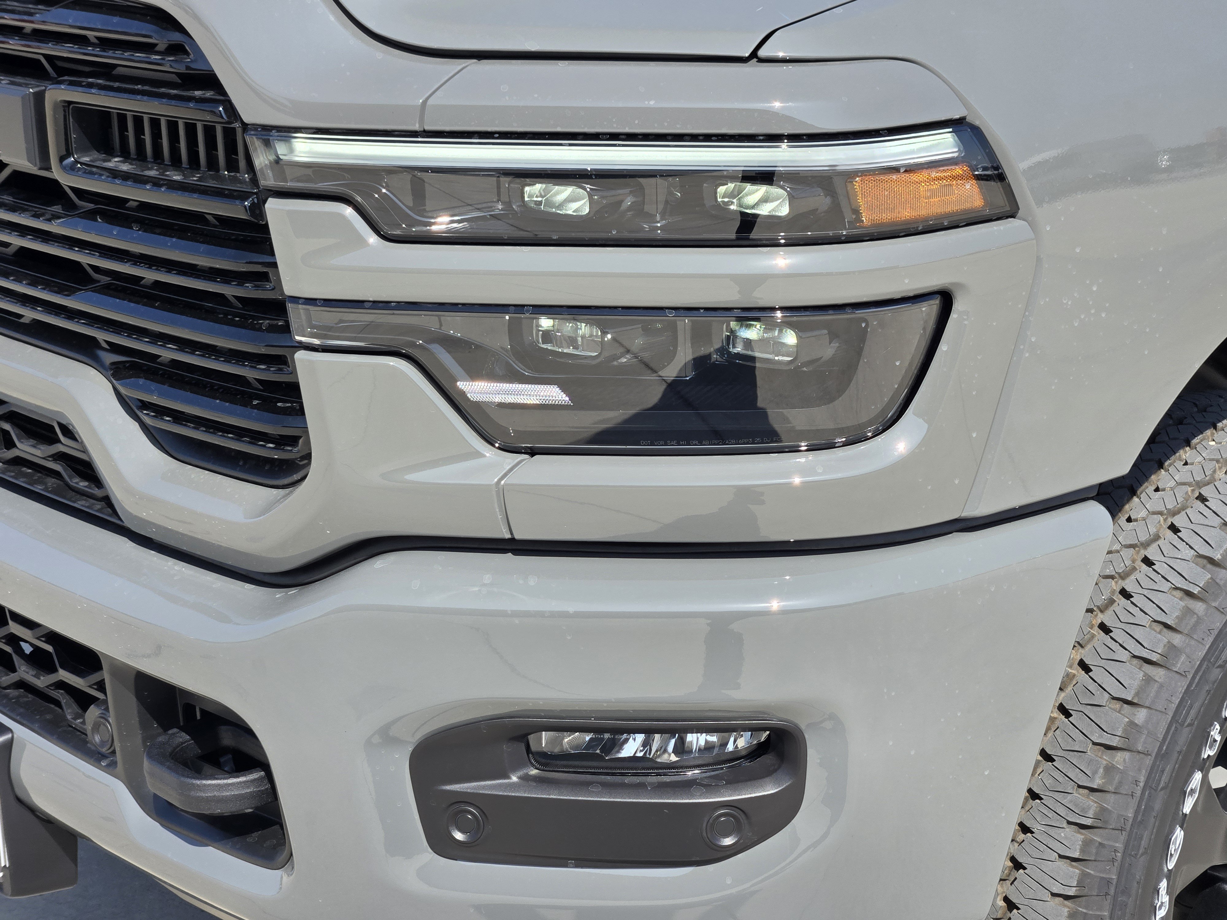 New 2026 Ceramic Gray Clear-Coat Exterior Paint RAM Laramie Crew Cab 4x4 6