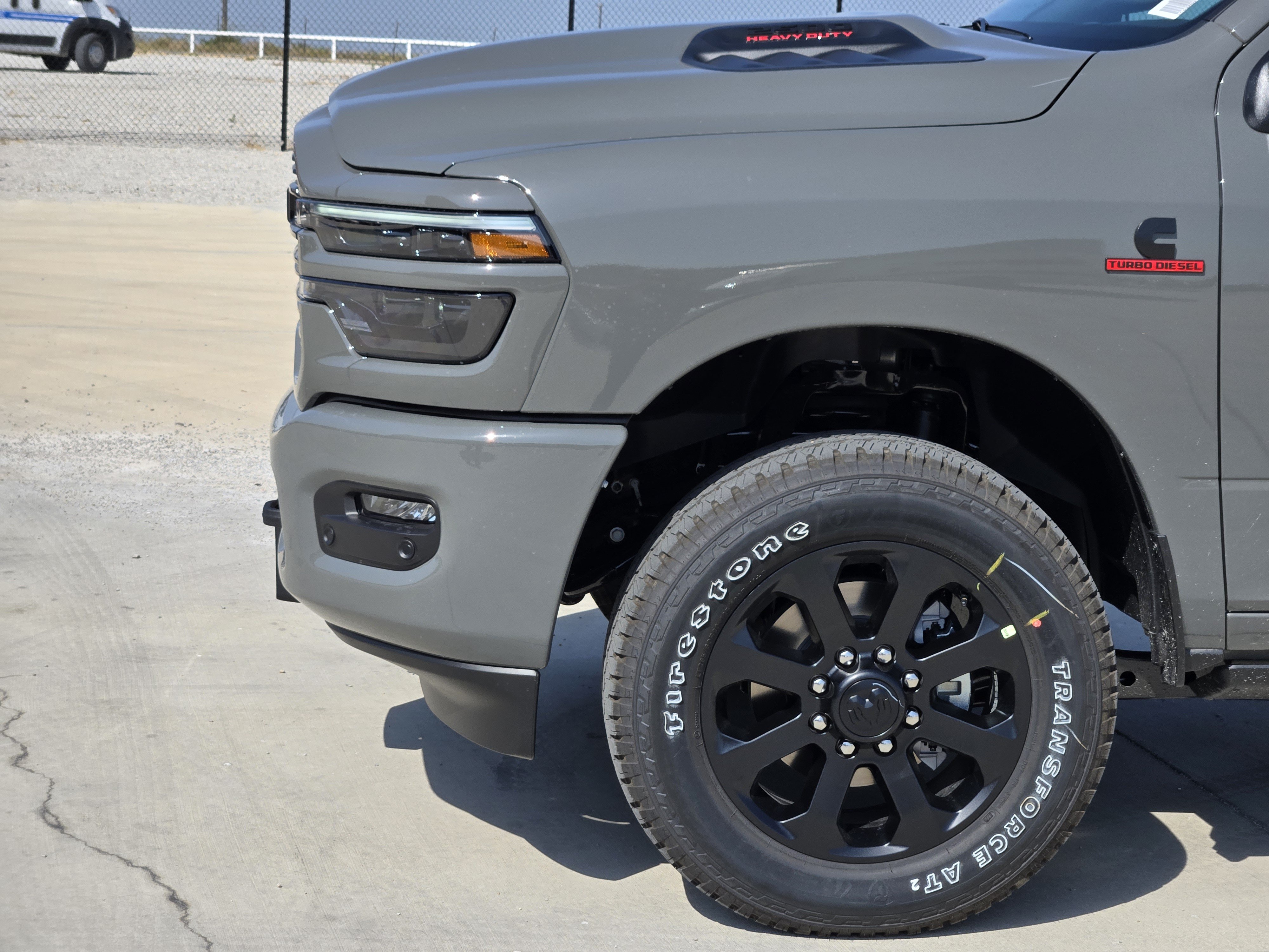 New 2026 Ceramic Gray Clear-Coat Exterior Paint RAM Laramie Crew Cab 4x4 6
