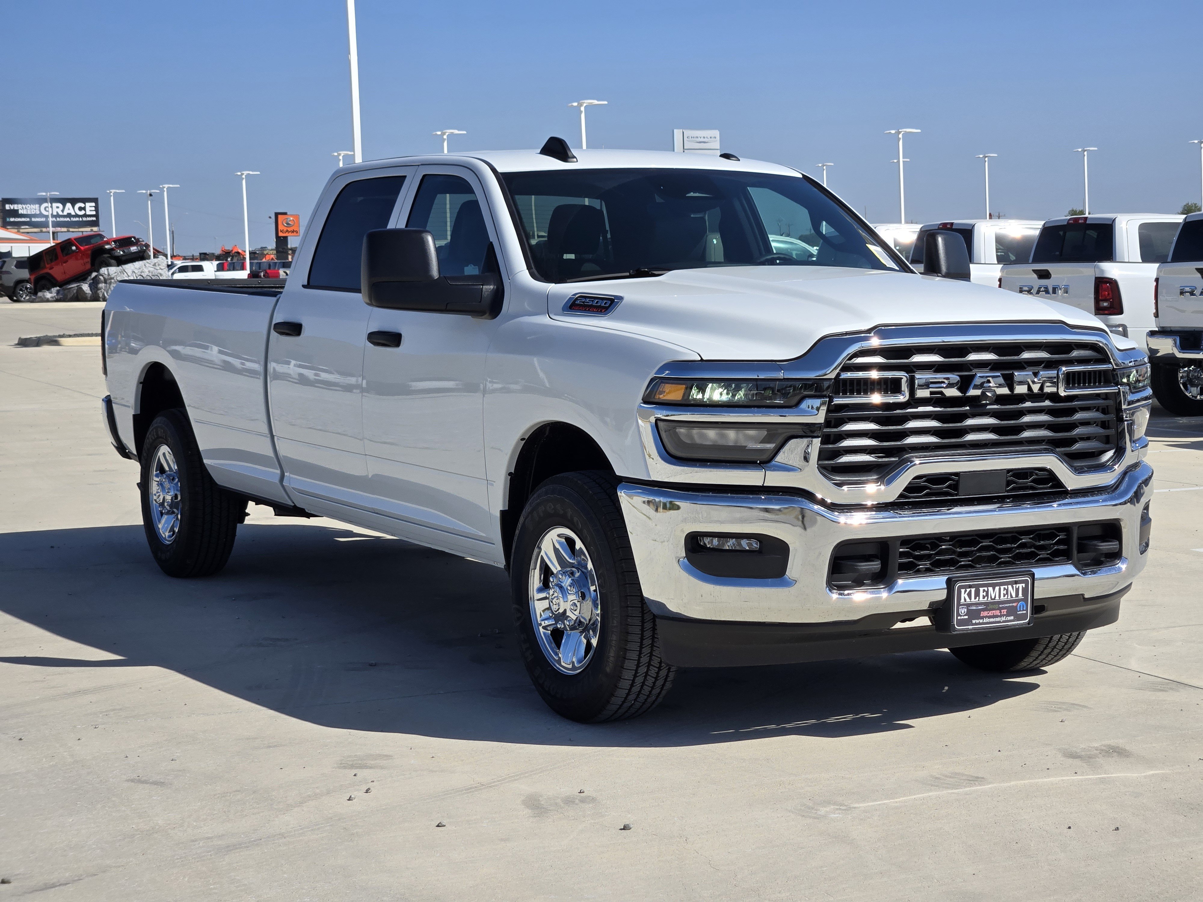 New 2026 Bright White Clear-Coat Exterior Paint RAM Tradesman Crew Cab 4x2 8