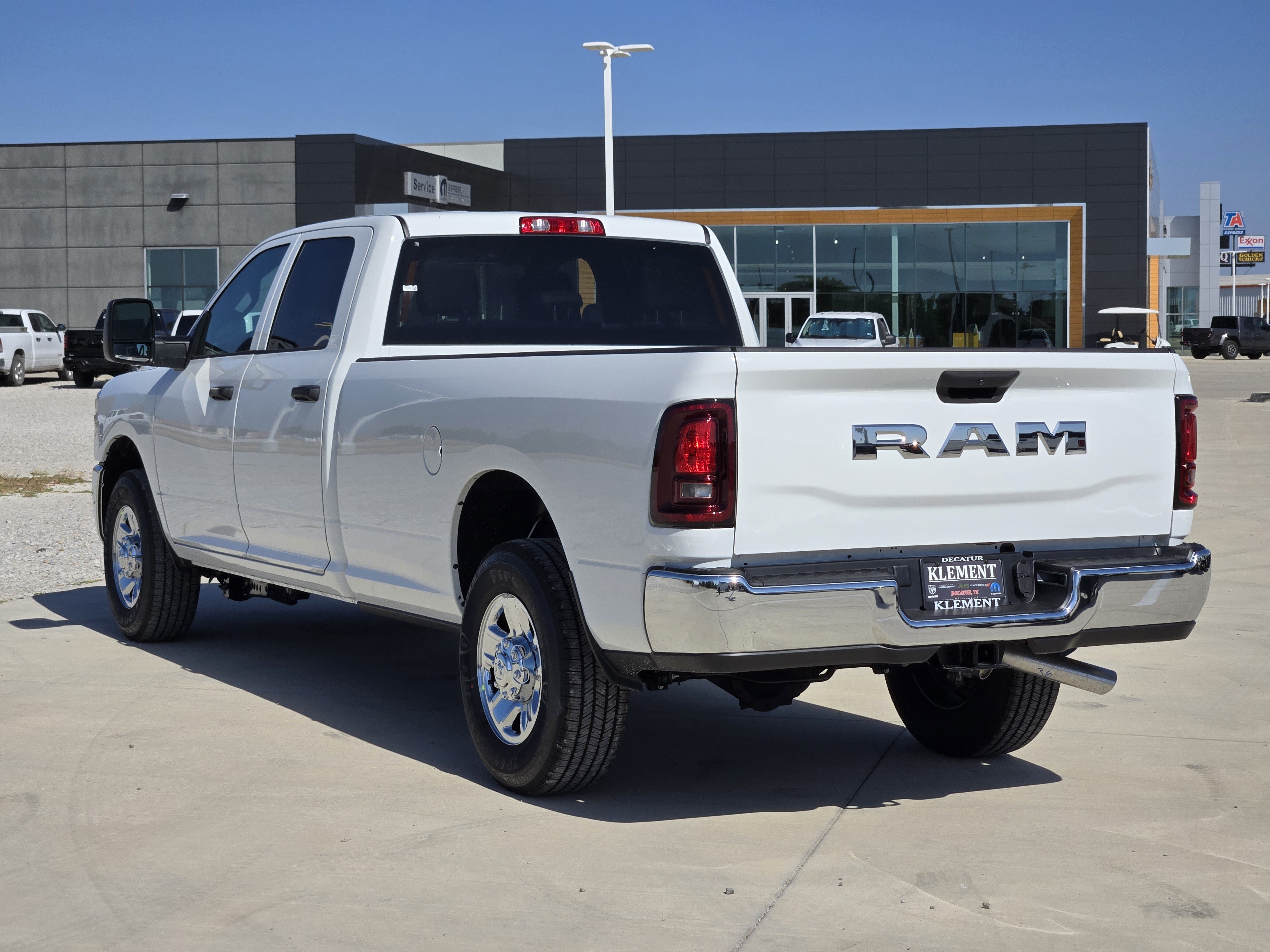 New 2026 Bright White Clear-Coat Exterior Paint RAM Tradesman Crew Cab 4x2 8