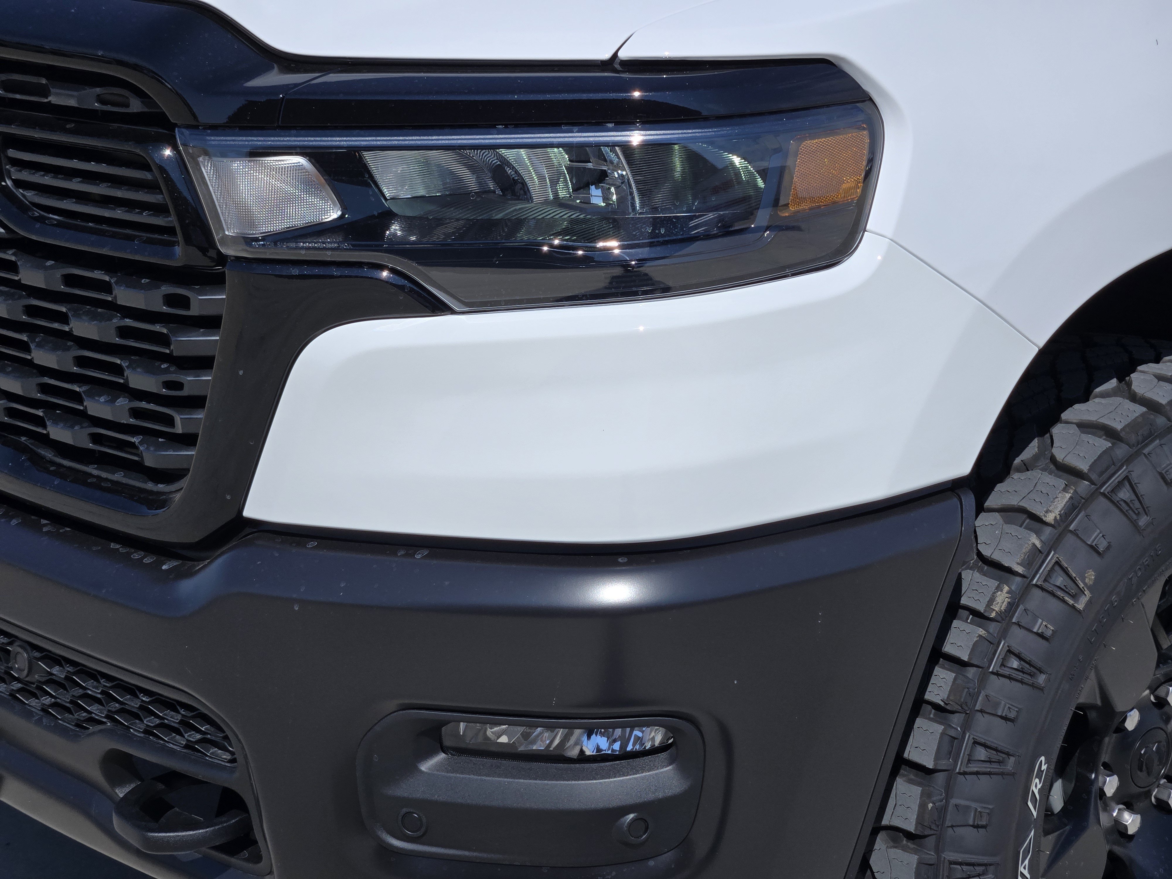 New 2026 Bright White Clear-Coat Exterior Paint RAM Warlock Crew Cab 4x4 5