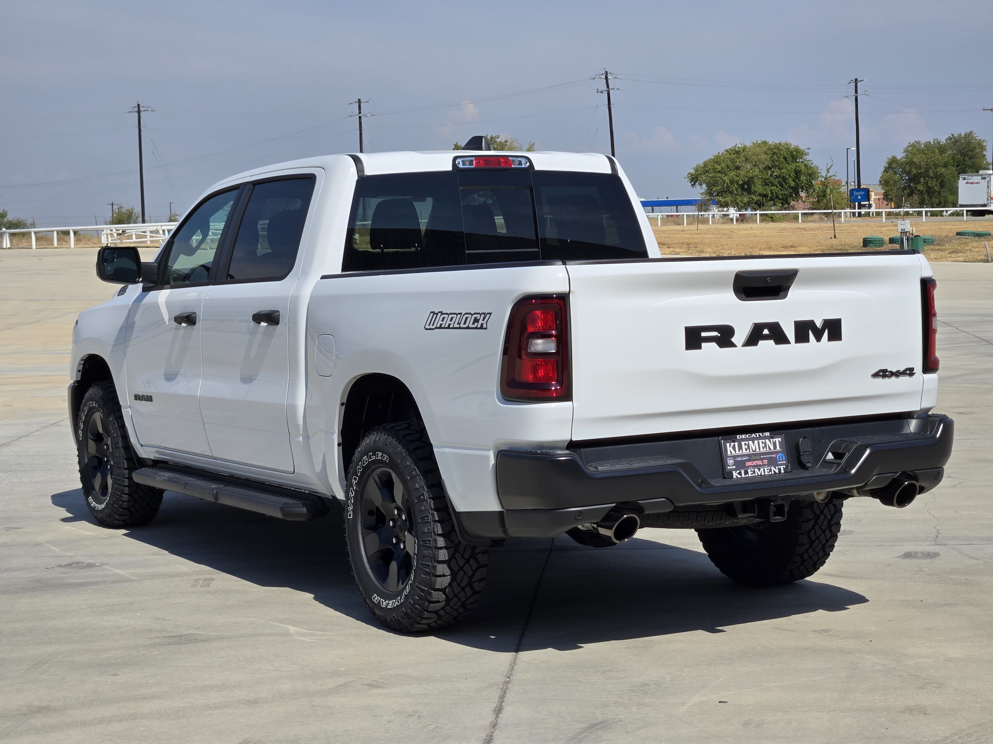 New 2026 Bright White Clear-Coat Exterior Paint RAM Warlock Crew Cab 4x4 5