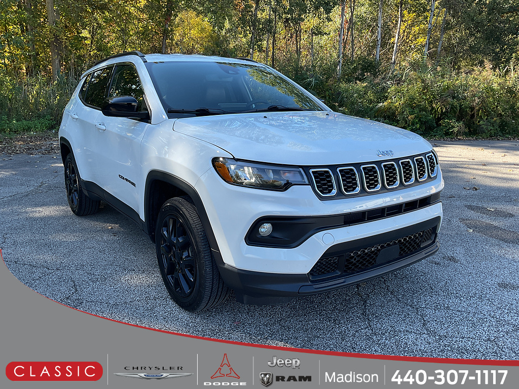 Bright White Clear Coat 2024 Jeep Compass SUV / Crossover Four-Wheel Drive 8-Speed Automatic