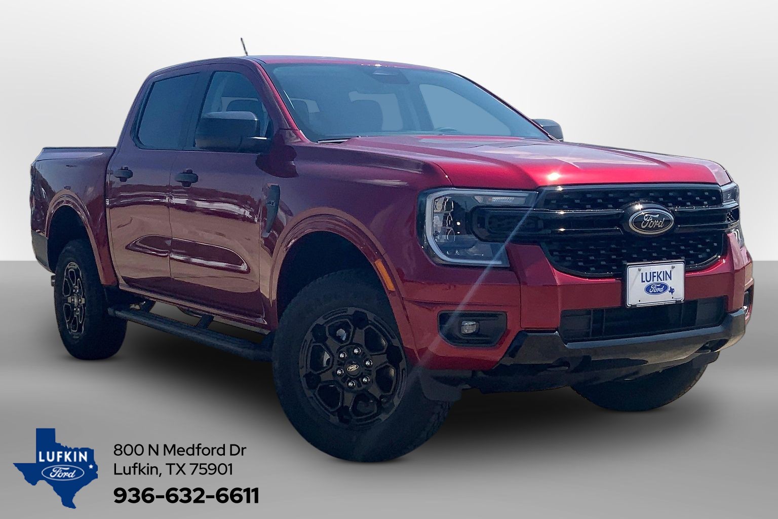 2026 Ford Ranger XLT Ruby Red Metallic Tinted Clearcoat at Lufkin Ford