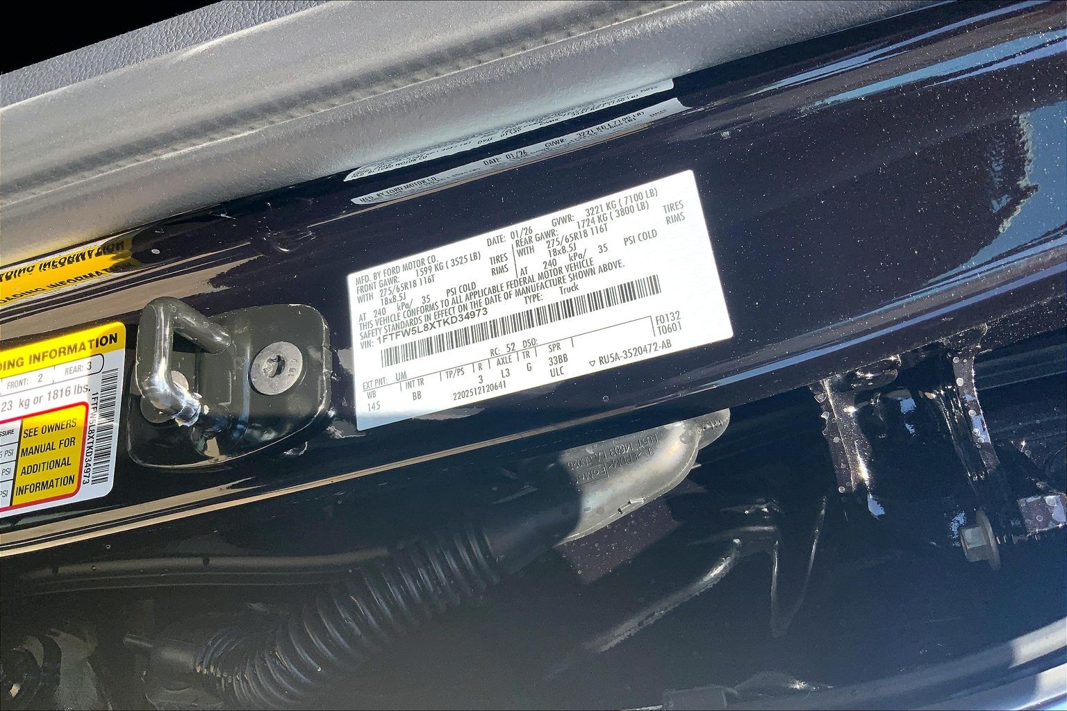 2026 Ford F-150 LARIAT Agate Black at Lufkin Ford