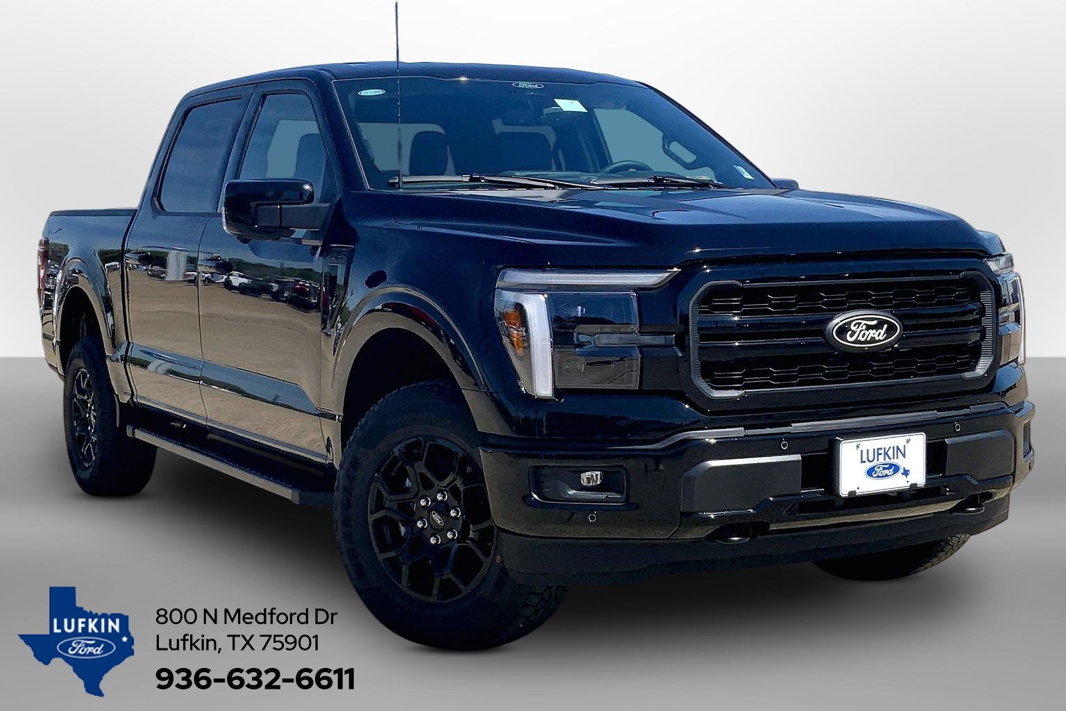2026 Ford F-150 LARIAT Agate Black at Lufkin Ford
