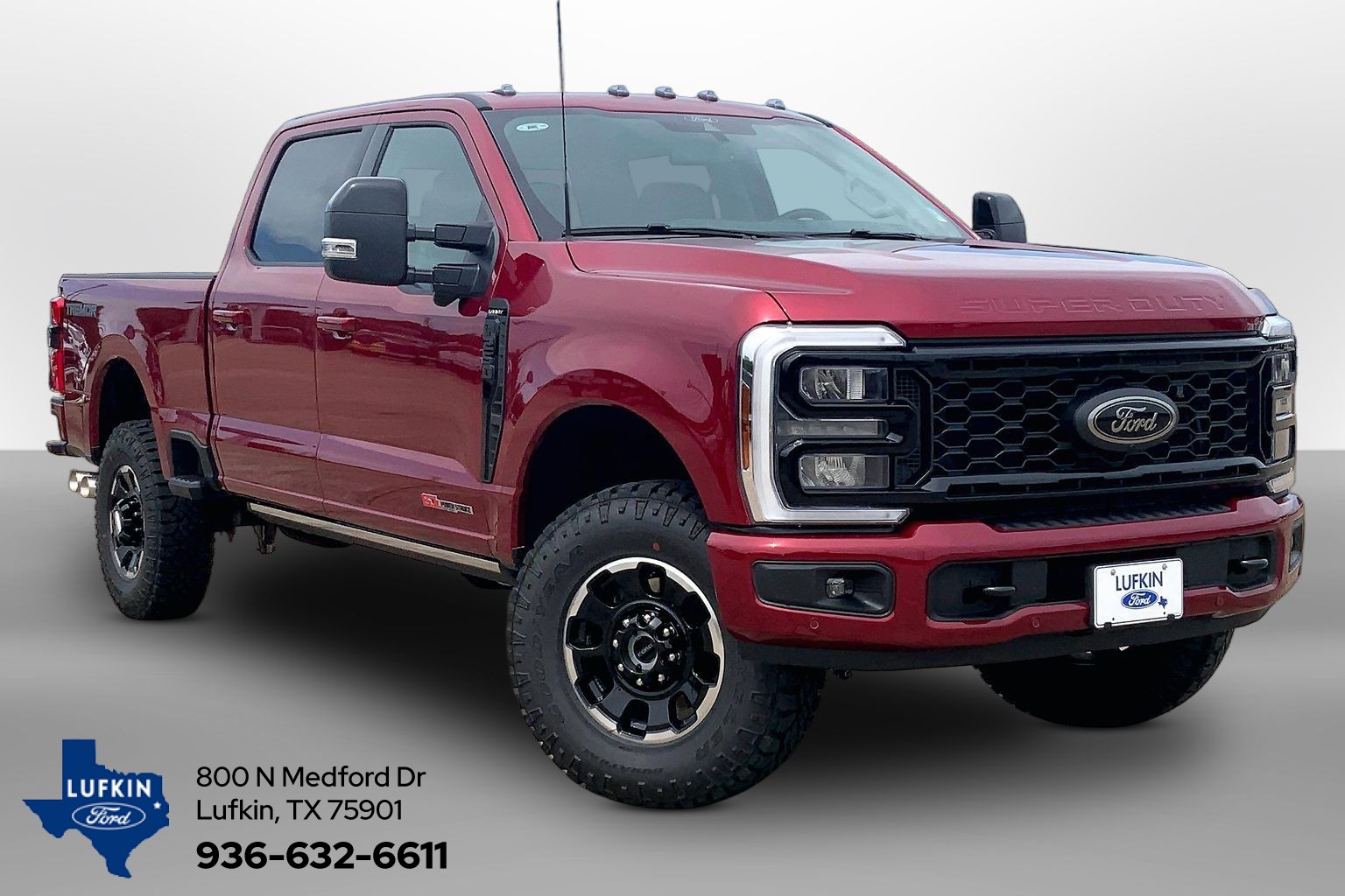 2026 Ford Super Duty F-250 SRW LARIAT Ruby Red Metallic Tinted Clearcoat at Lufkin Ford