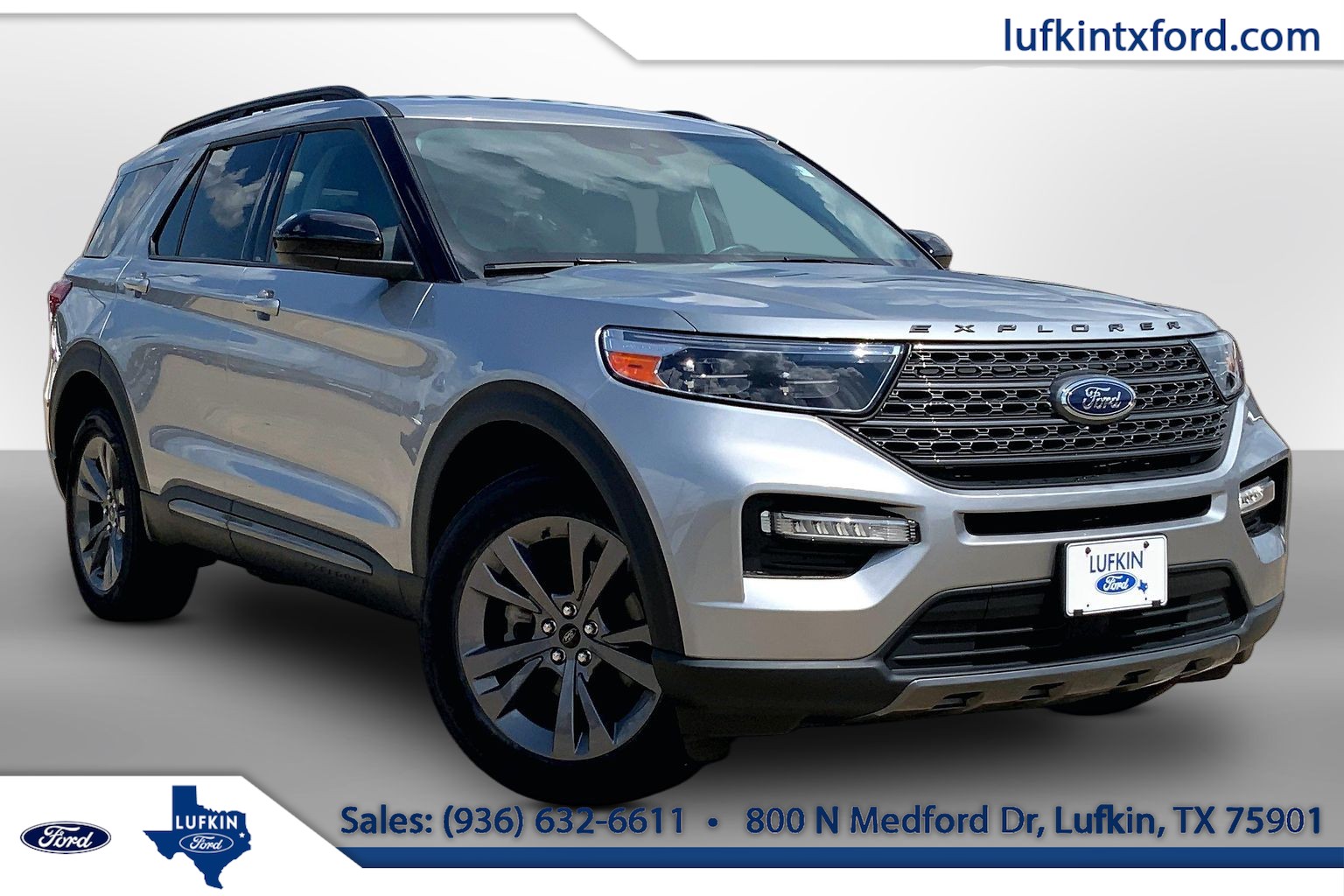 2023 Ford Explorer XLT Iconic Silver at Lufkin Ford