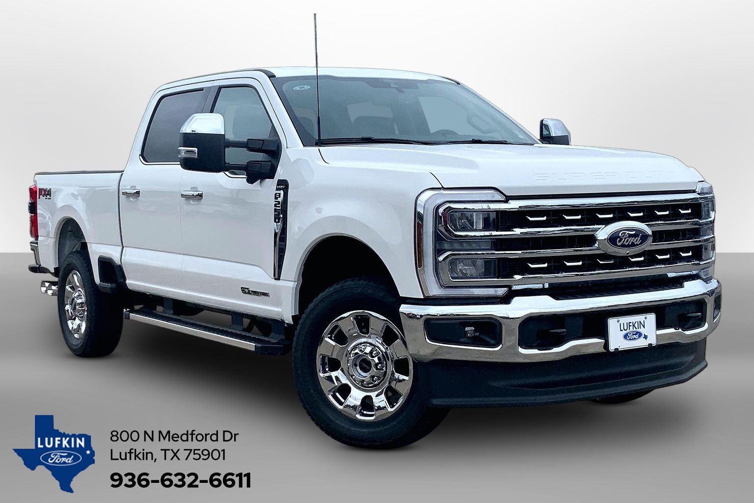 2026 Ford Super Duty F-250 SRW LARIAT Star White Metallic Tri-Coat at Lufkin Ford