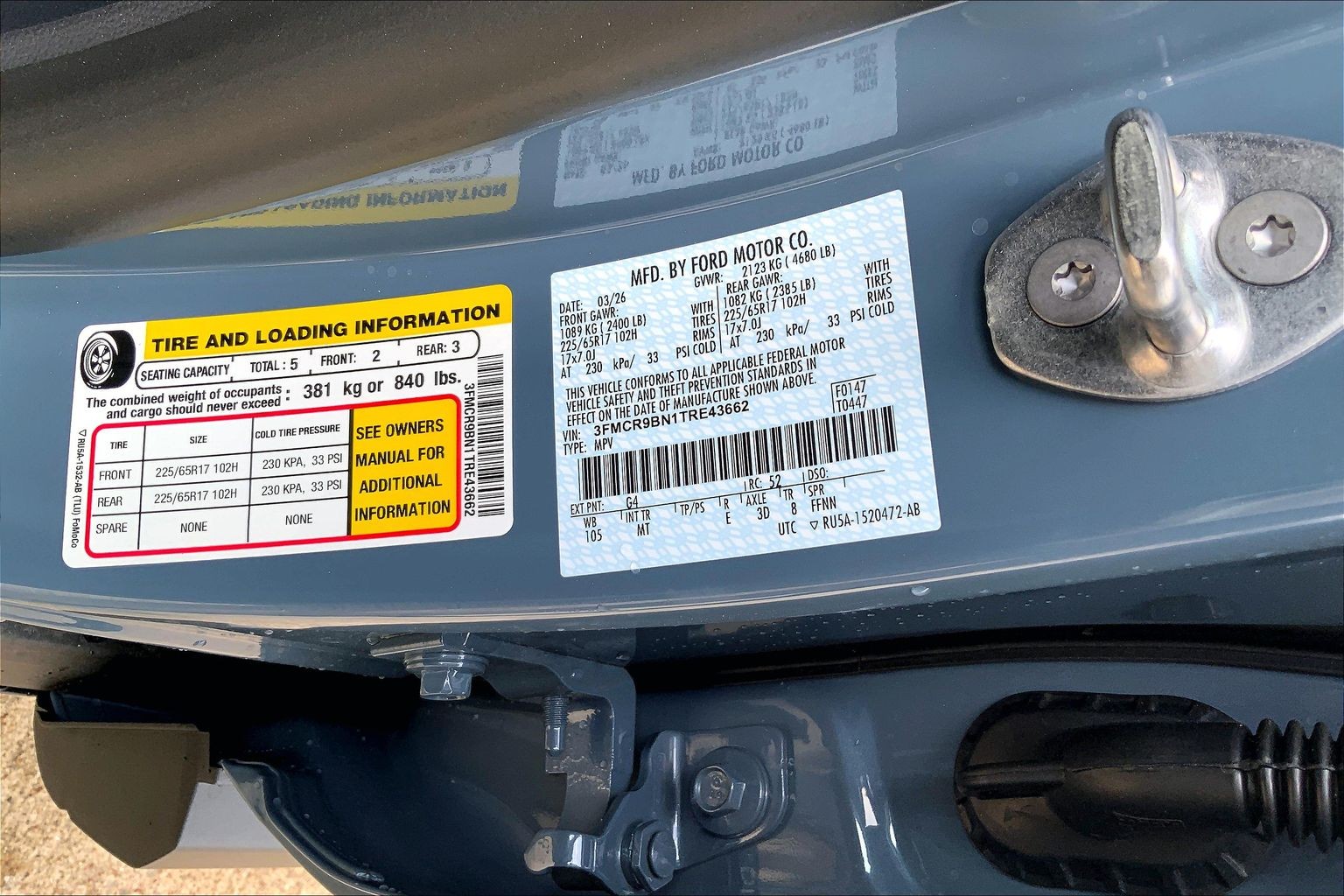 2026 Ford Bronco Sport Big Bend Azure Gray Metallic Tri-Coat at Lufkin Ford