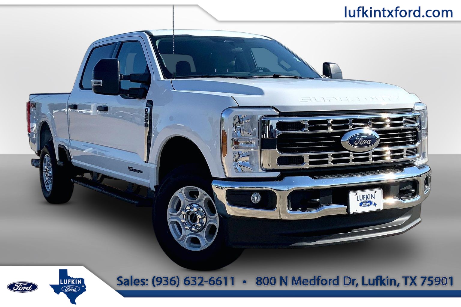 2025 Ford Super Duty F-250 SRW XLT Oxford White at Lufkin Ford
