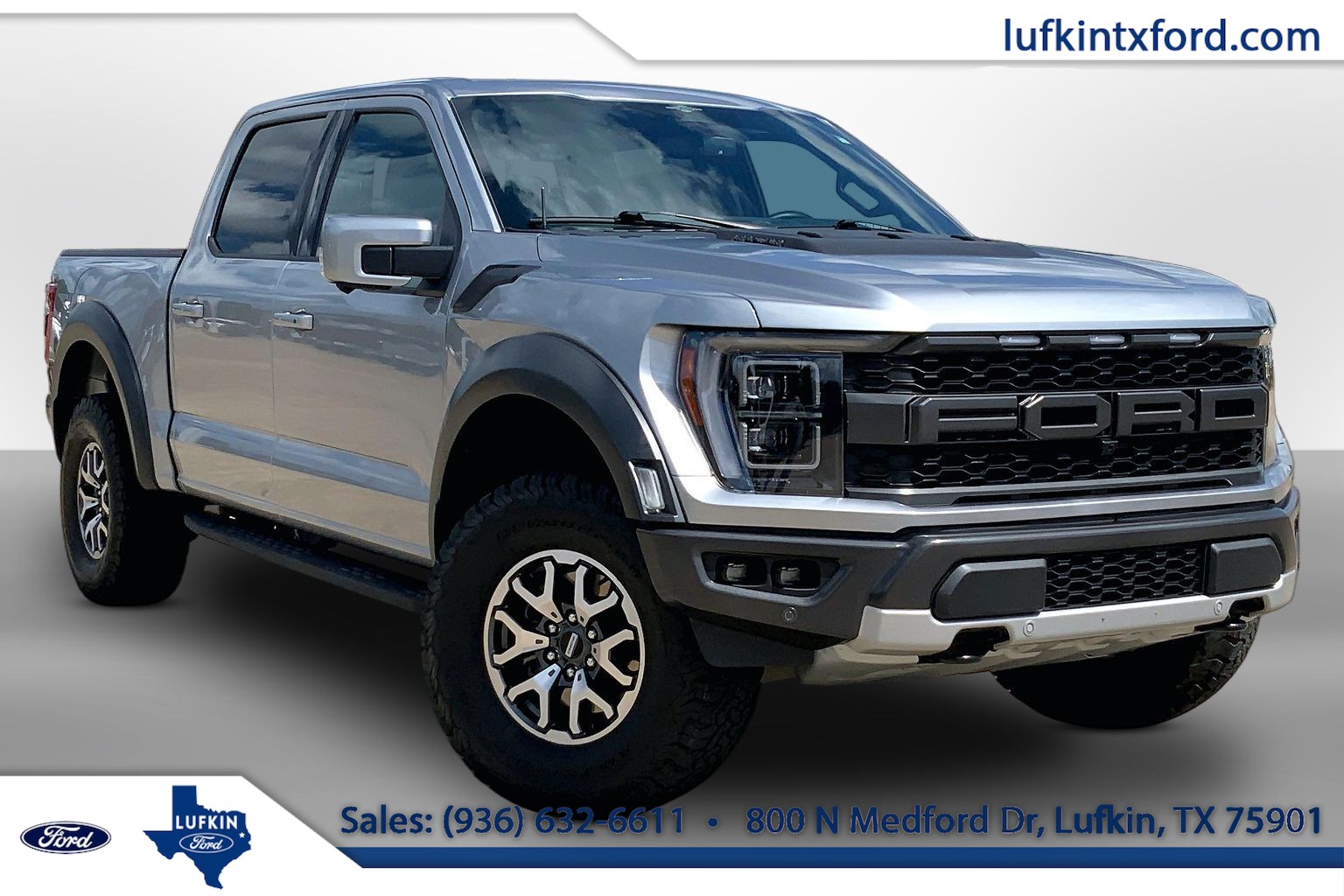 2023 Ford F-150 Raptor Iconic Silver at Lufkin Ford