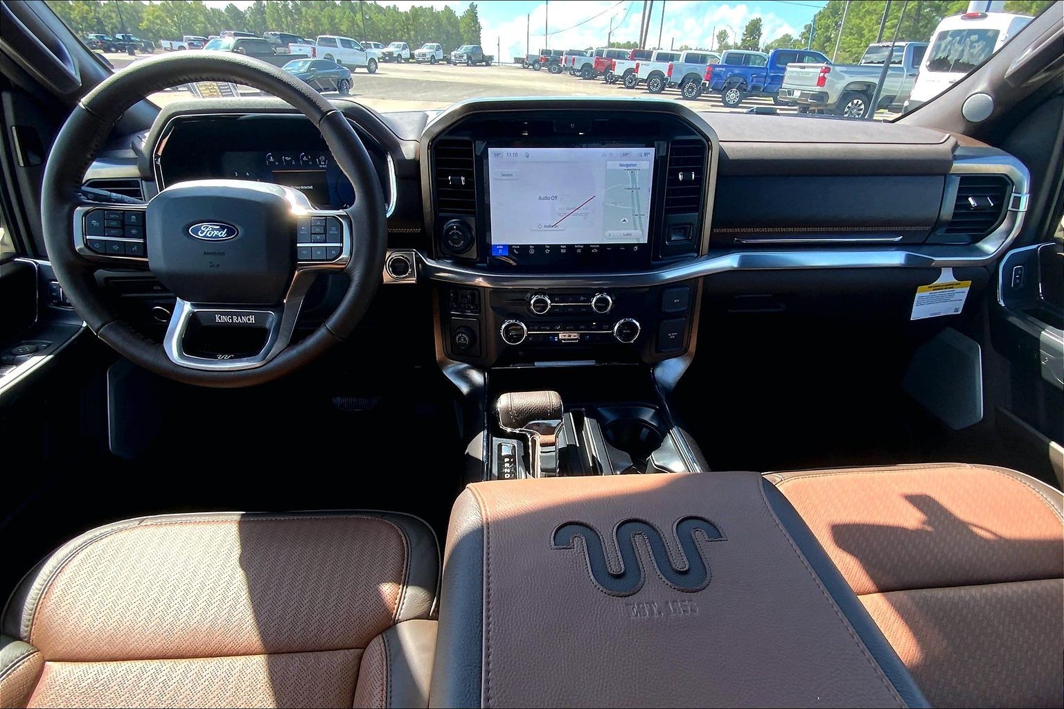 2026 Ford F-150 King Ranch Star White Metallic Tri-Coat at Lufkin Ford