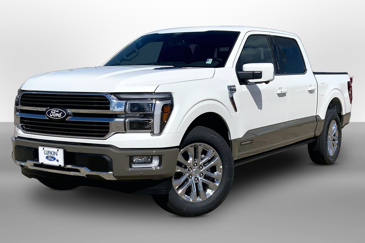 2026 Ford F-150 King Ranch Star White Metallic Tri-Coat at Lufkin Ford
