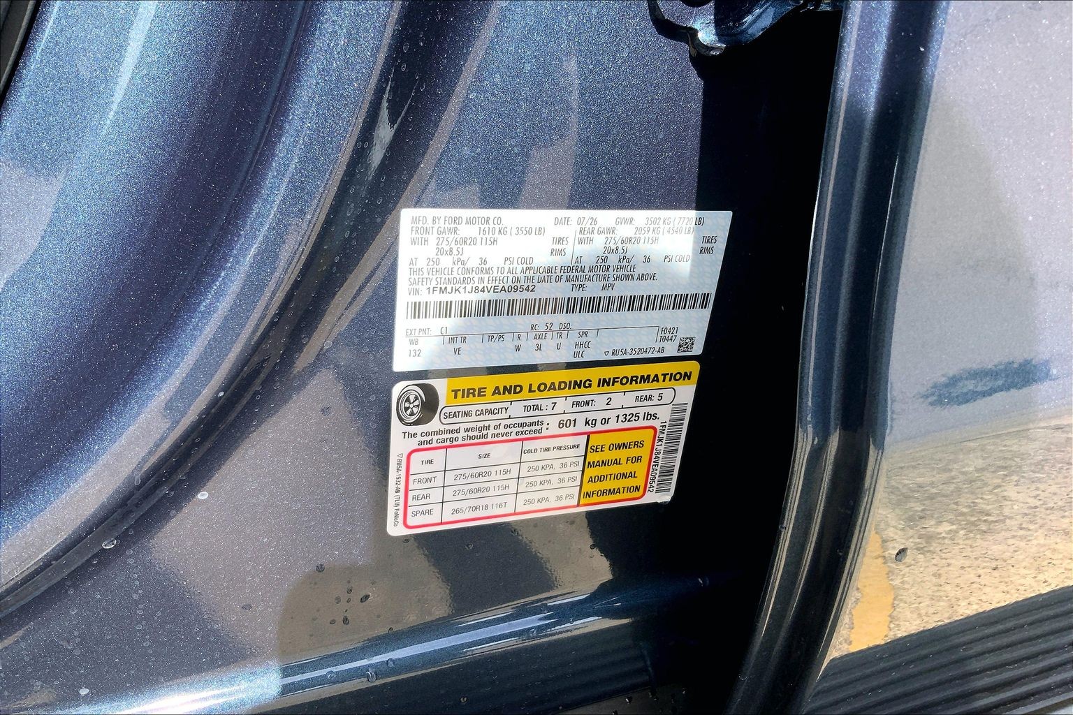 2027 Ford Expedition Max MAX Active Nocturnal Blue at Lufkin Ford
