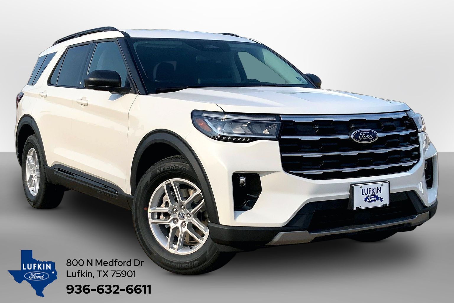 2026 Ford Explorer Active Star White Metallic Tri-Coat at Lufkin Ford