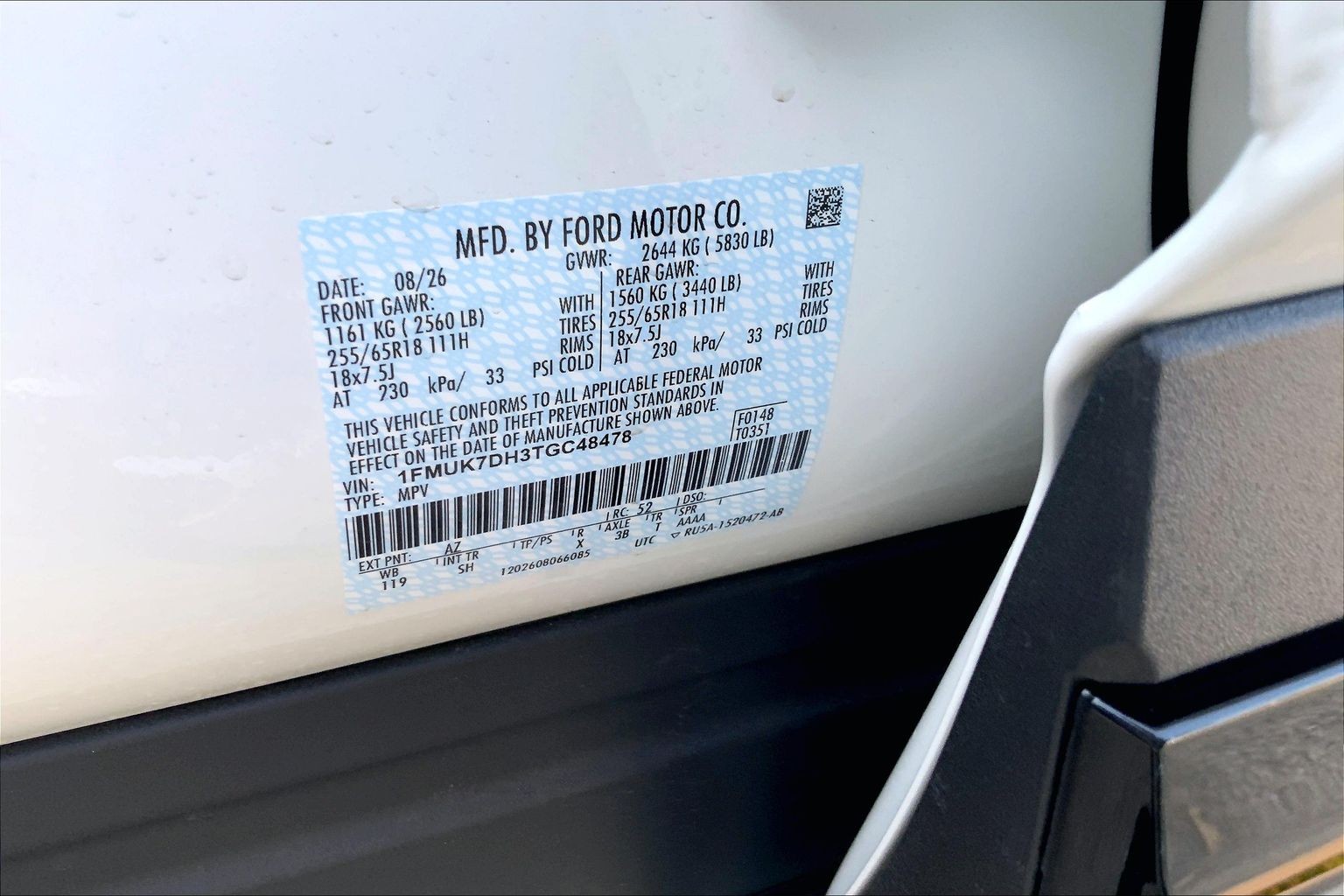 2026 Ford Explorer Active Star White Metallic Tri-Coat at Lufkin Ford