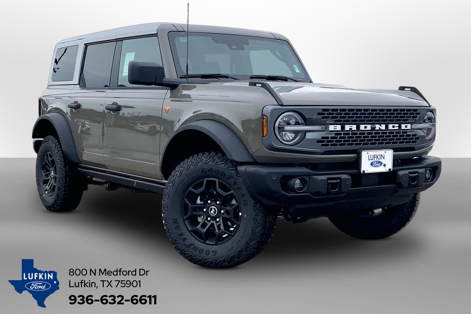 2026 Ford Bronco Badlands Marsh Gray at Lufkin Ford