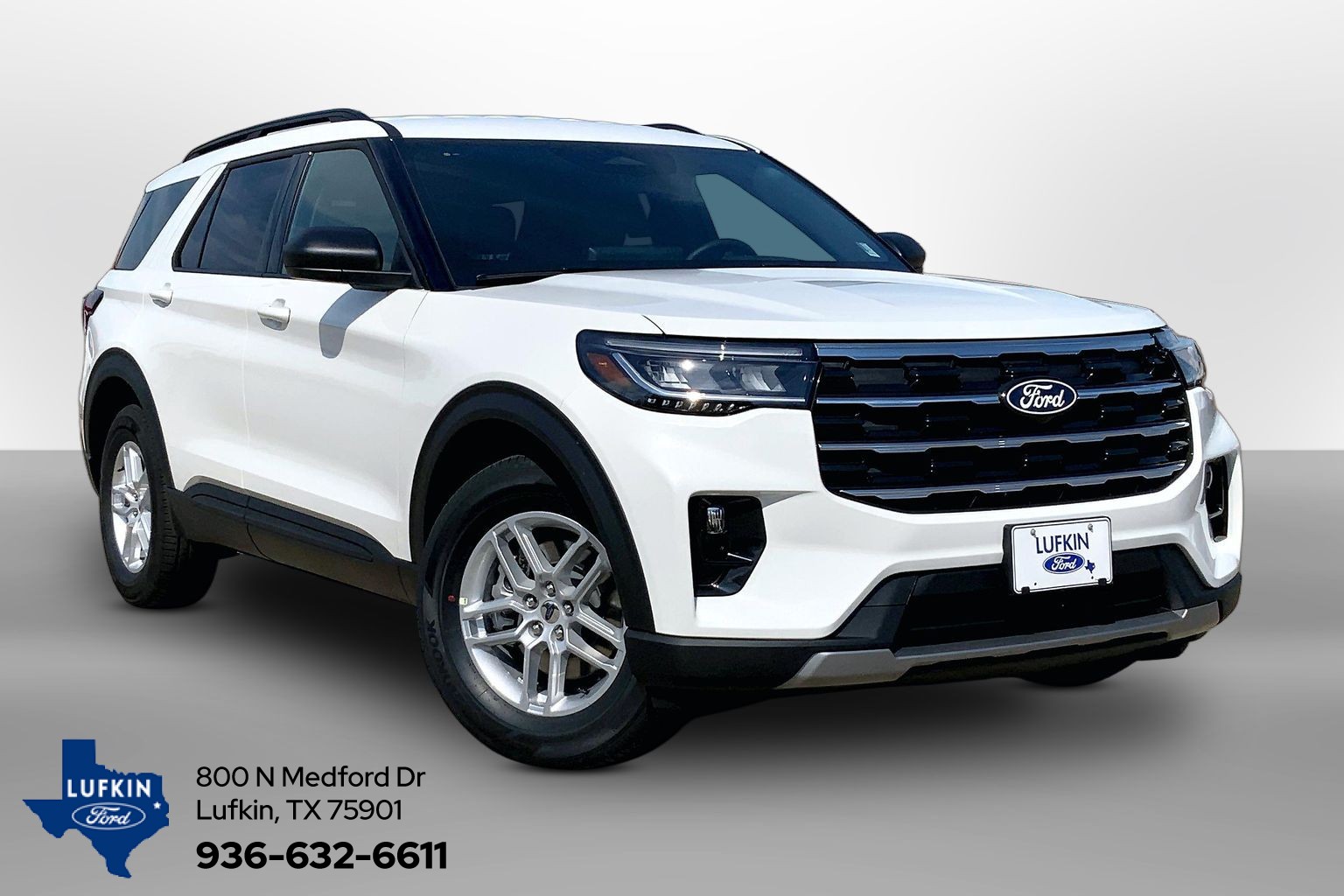 2027 Ford Explorer Active Star White Metallic Tri-Coat at Lufkin Ford