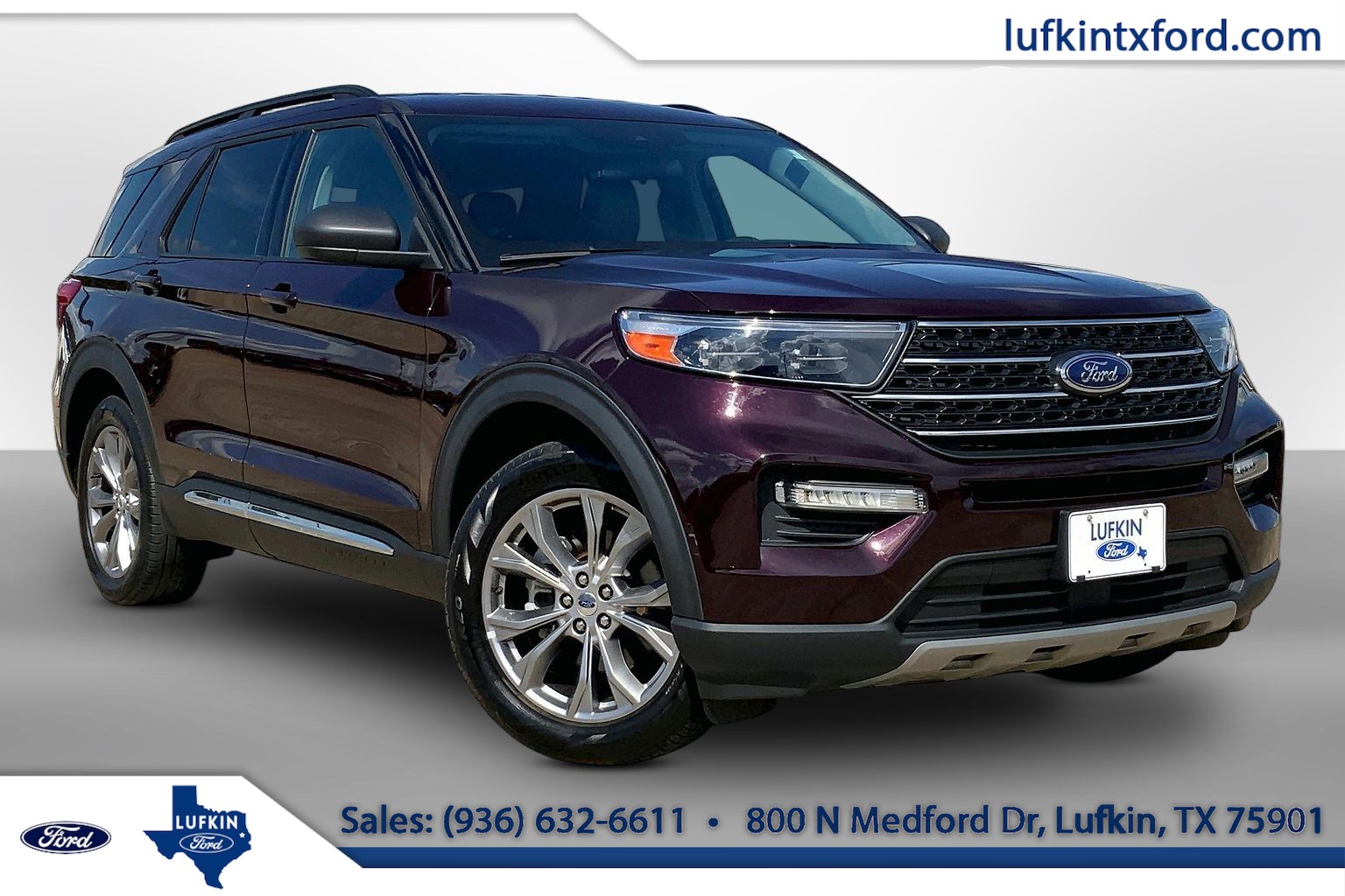 2022 Ford Explorer XLT Jewel Red at Lufkin Ford