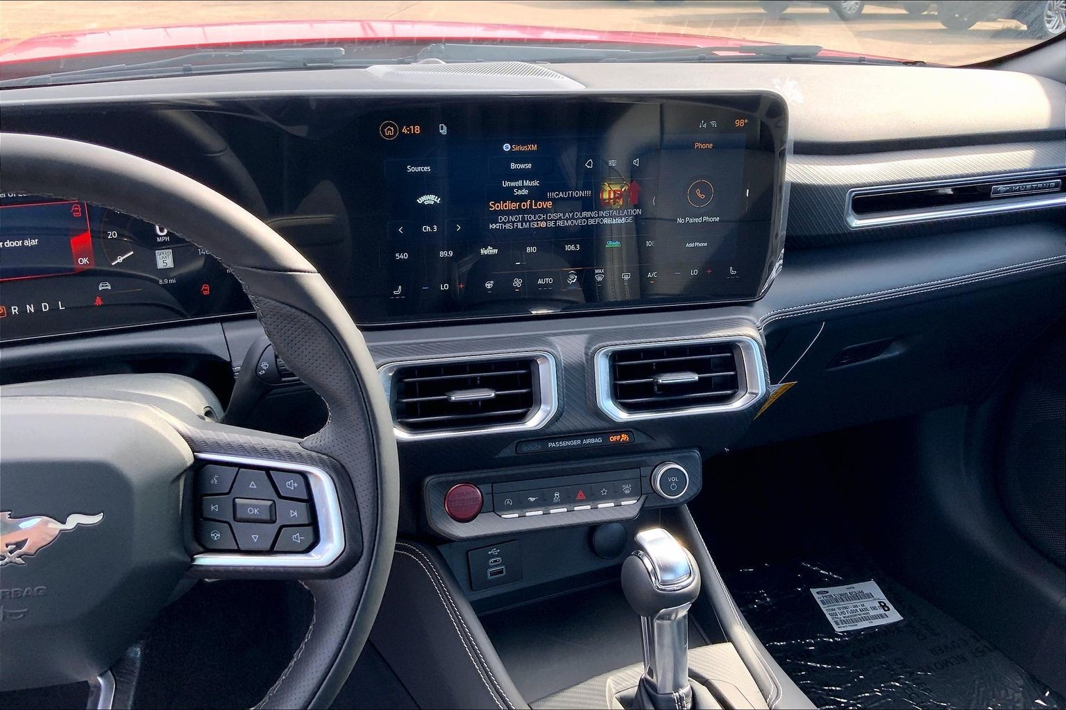 2026 Ford Mustang EcoBoost Premium Fastback Race Red at Lufkin Ford
