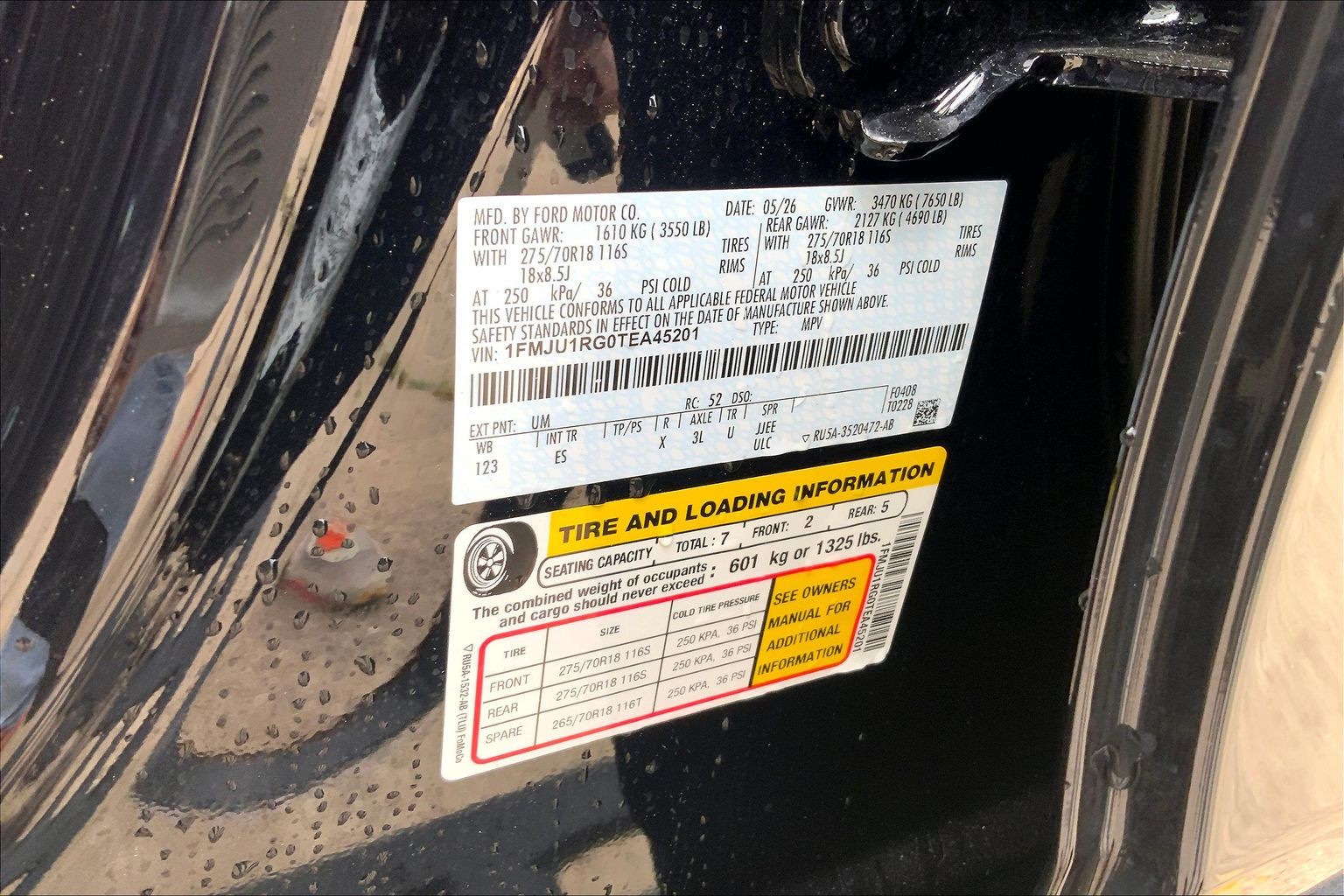 2026 Ford Expedition Tremor Agate Black at Lufkin Ford