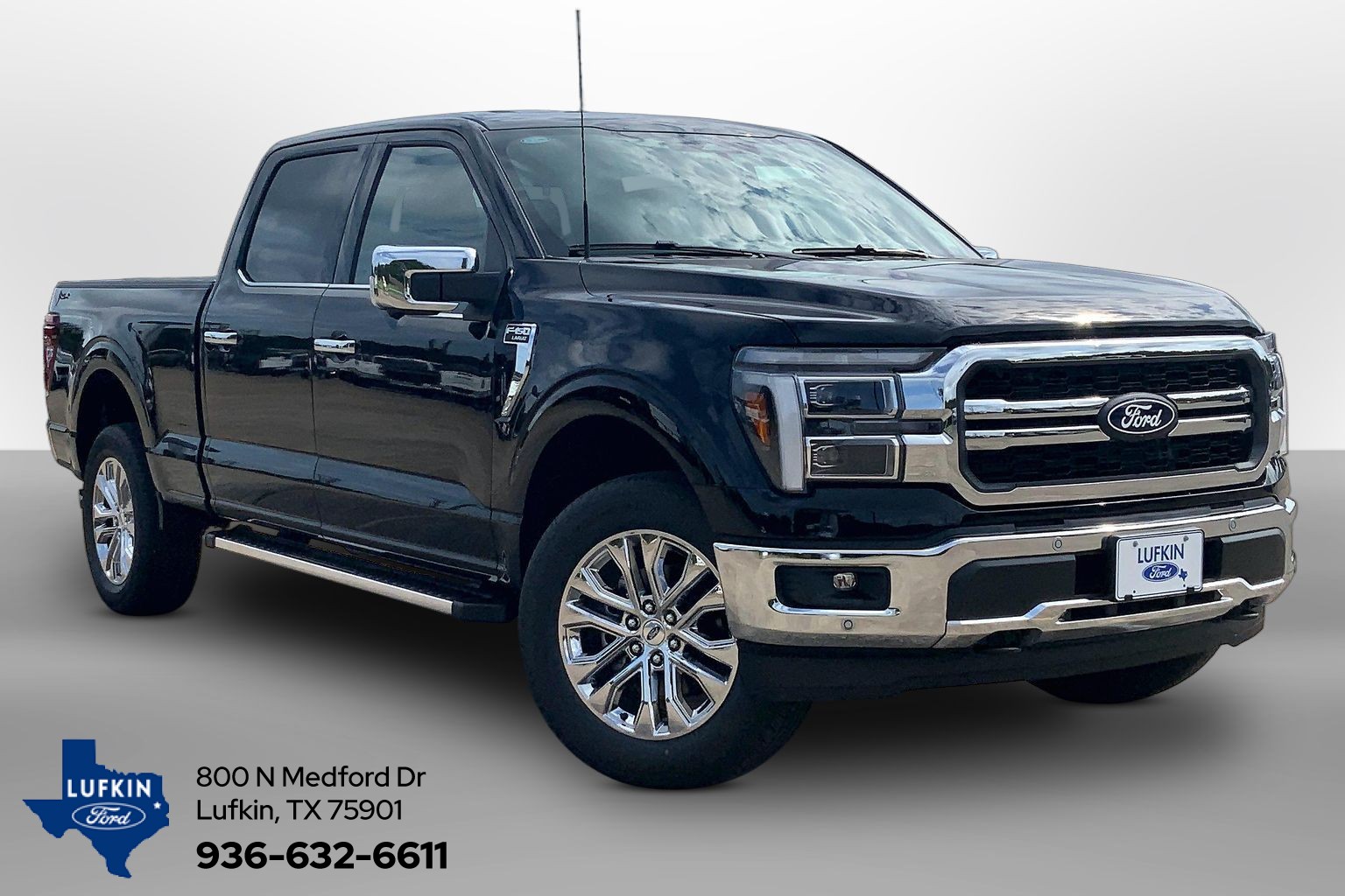 2026 Ford F-150 LARIAT Agate Black at Lufkin Ford