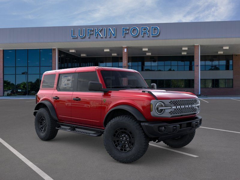 2026 Ford Bronco Badlands Ruby Red Metallic Tinted Clearcoat at Lufkin Ford