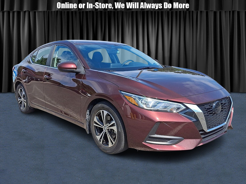 Rosewood Metallic 2022 Nissan Sentra Sedan Front-Wheel Drive Continuously Variable Transmission