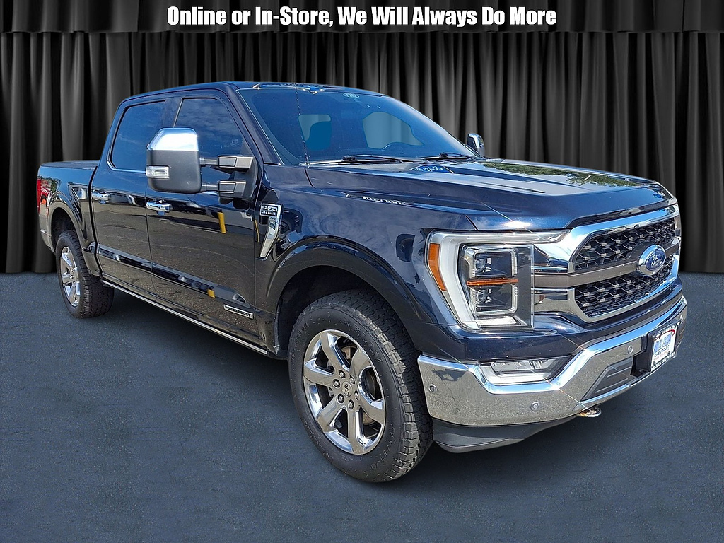 Antimatter Blue 2021 Ford F-150 Pickup Truck Four-Wheel Drive Automatic