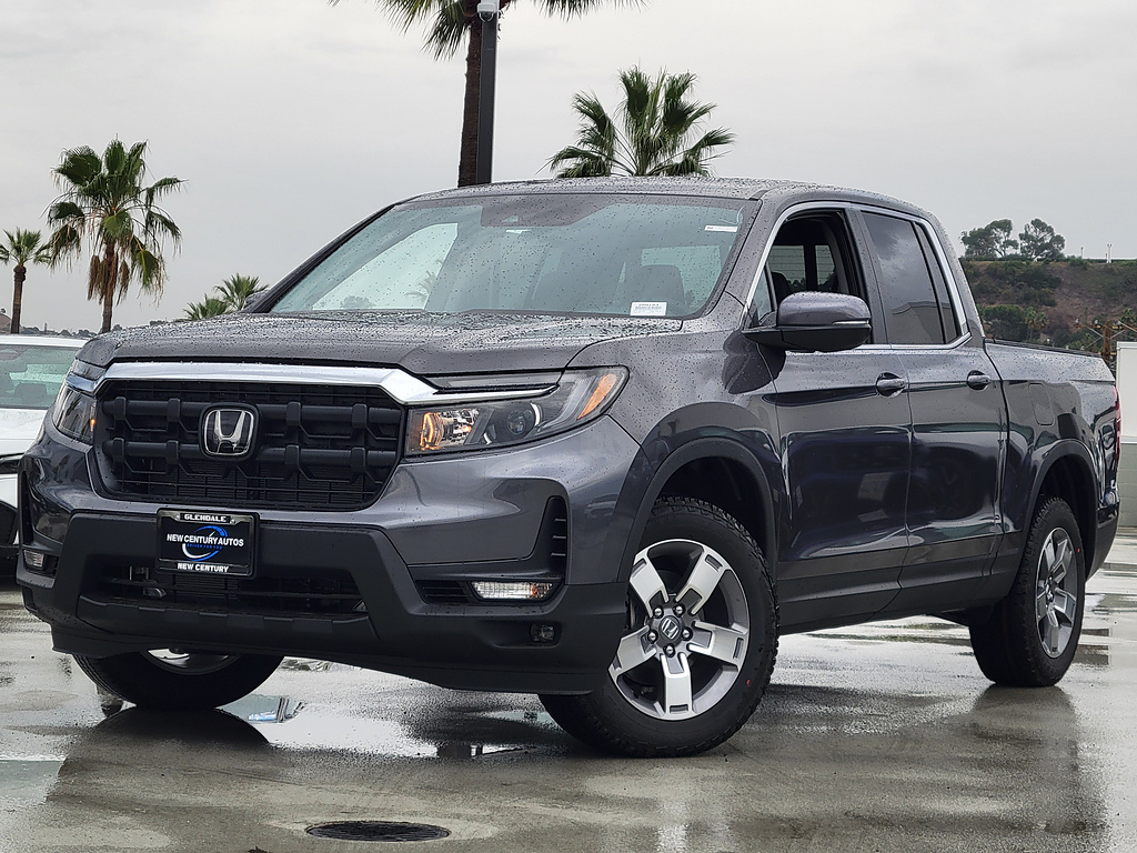 Gray (Modern Steel Metallic) 2026 Honda Ridgeline Pickup Truck All-Wheel Drive 9-Speed Automatic