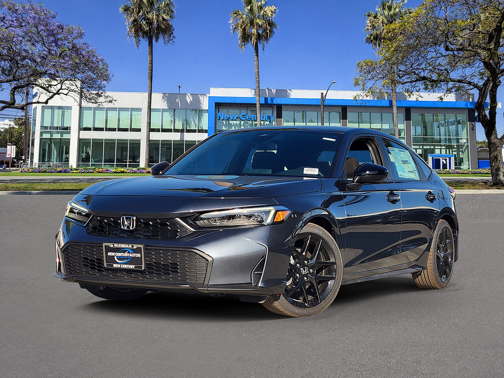 Meteorite Gray Metallic 2026 Honda Civic Hatchback Hatchback Front-Wheel Drive Continuously Variable Transmission