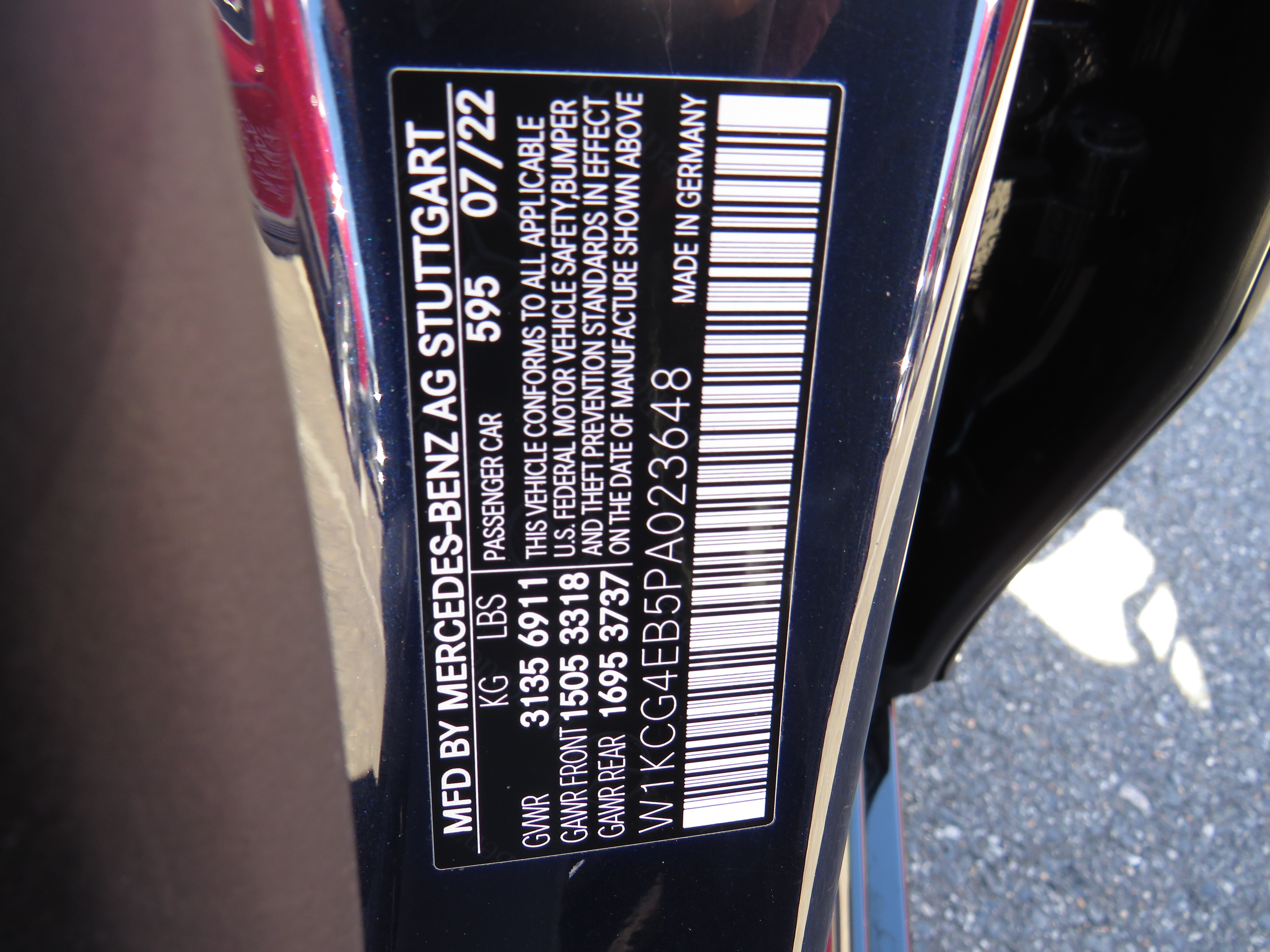 Certified Used 2023 Nautical Blue Metallic Mercedes-Benz EQS 580 4MATIC® image 7