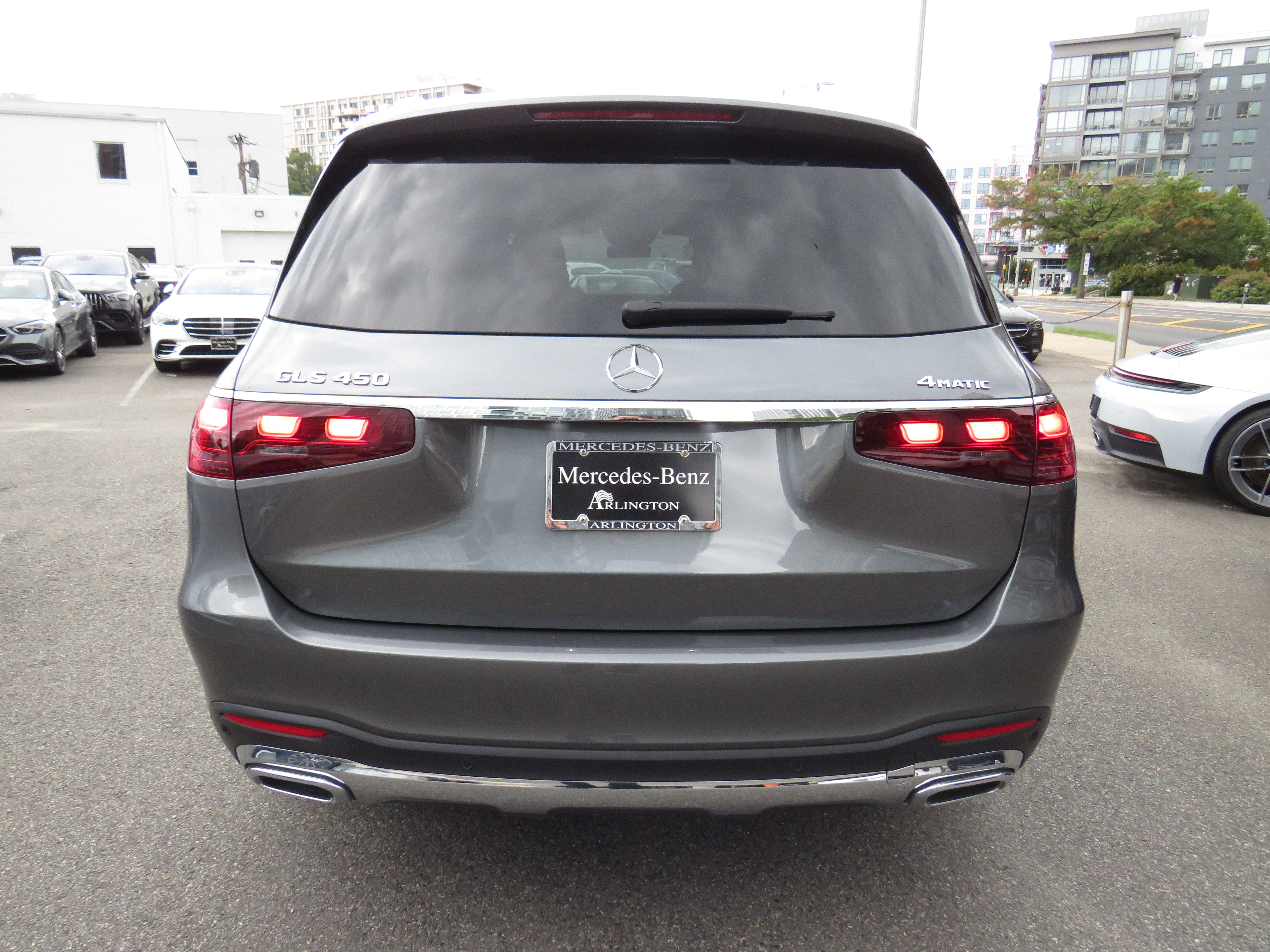 Certified Used 2025 Selenite Grey Metallic Mercedes-Benz GLS 450 image 3