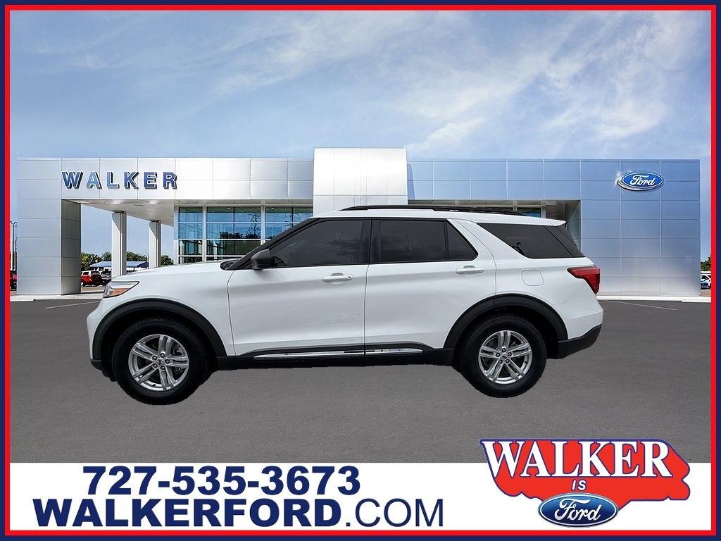 Star White Metallic Tri-Coat 2022 Ford Explorer SUV / Crossover Rear-Wheel Drive Automatic