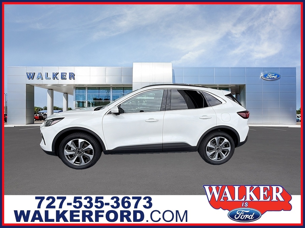 Star White Metallic Tri-Coat 2024 Ford Escape SUV / Crossover All-Wheel Drive 8-Speed Automatic