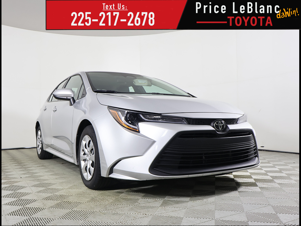 Classic Silver Metallic 2025 Toyota Corolla Sedan Front-Wheel Drive Continuously Variable Transmission