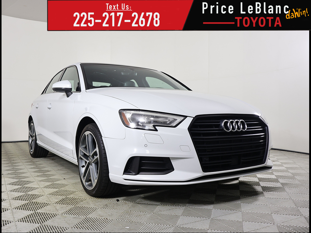 Ibis White 2020 Audi A3 Sedan Front-Wheel Drive 7-Speed Automatic